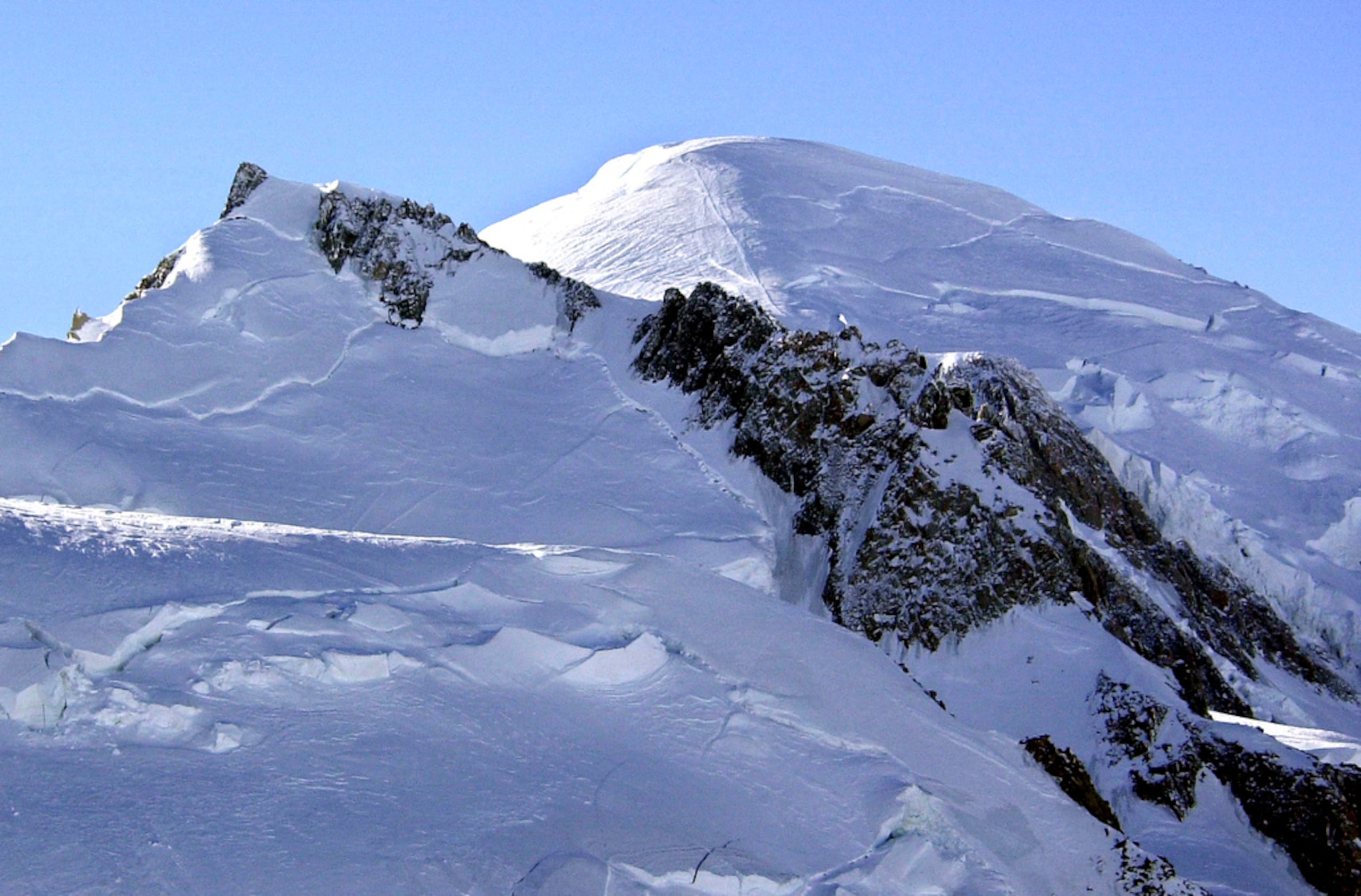 El Mont Blanc es el pico más alto de Europa occidental.