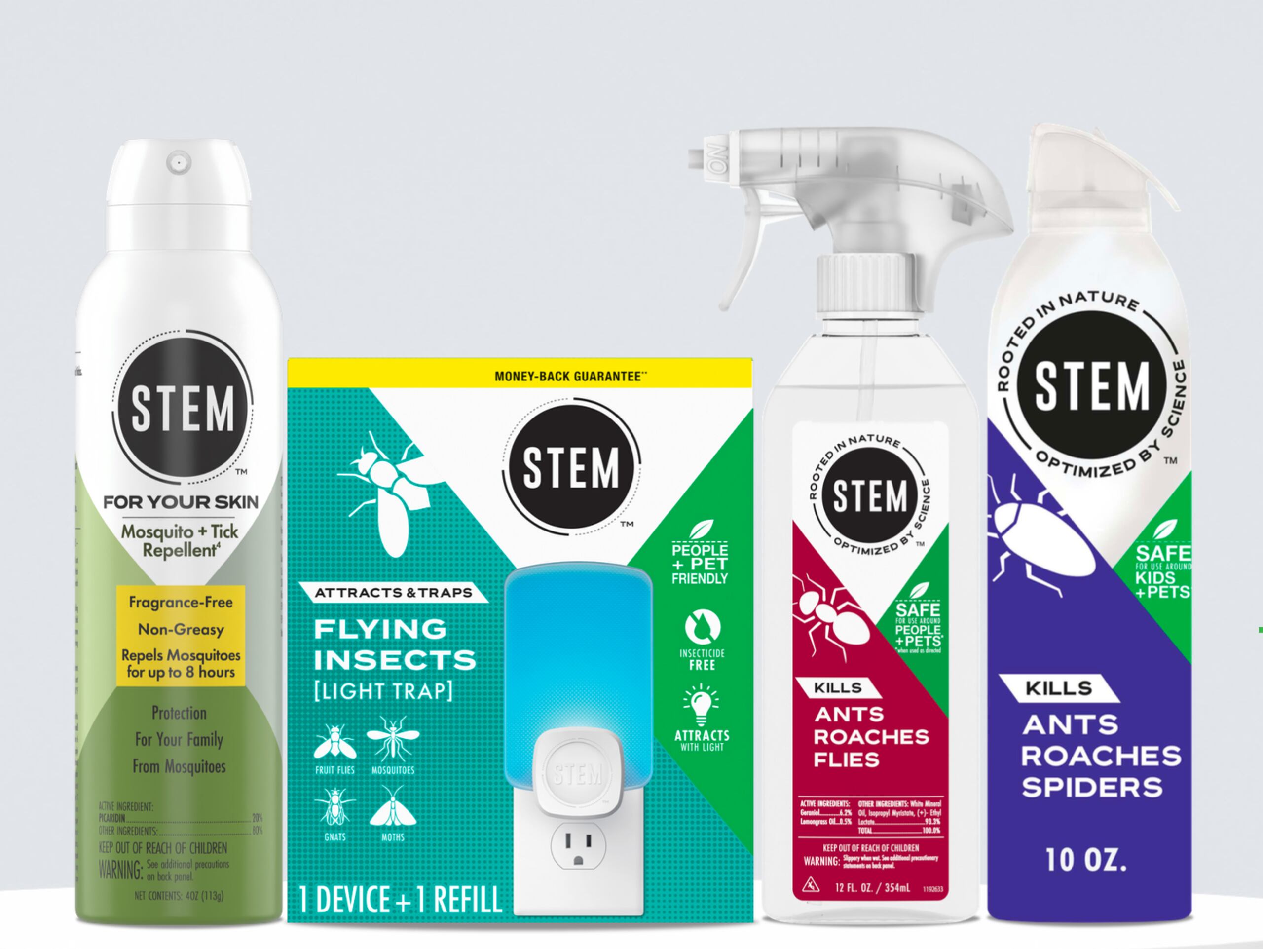 Pensado para climas tropicales, donde los mosquitos, mimes y moscas coexisten en cada esquina, este producto proporciona una barrera continua contra estos insectos voladores.