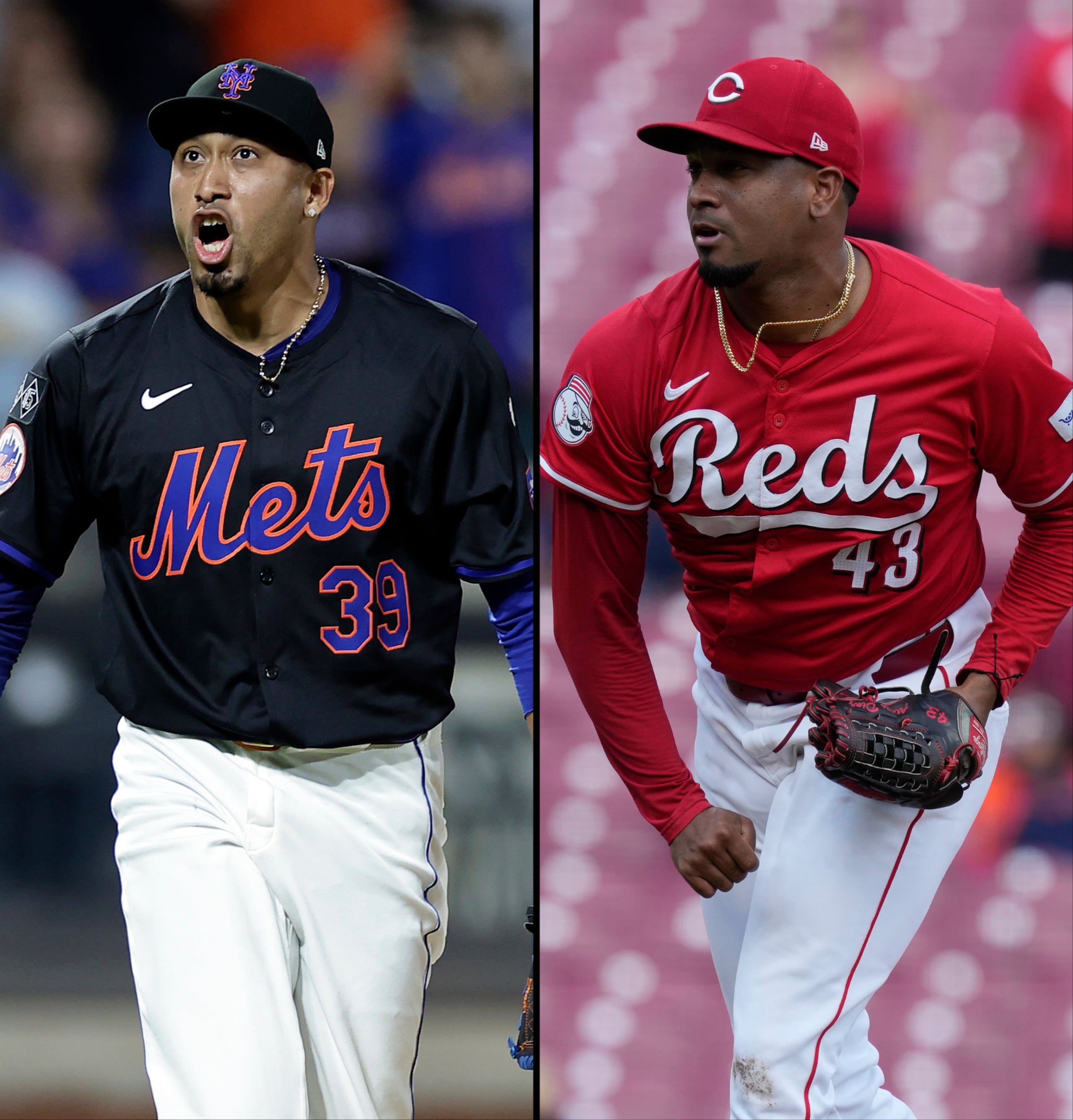 Edwin Díaz y Alexis Díaz.