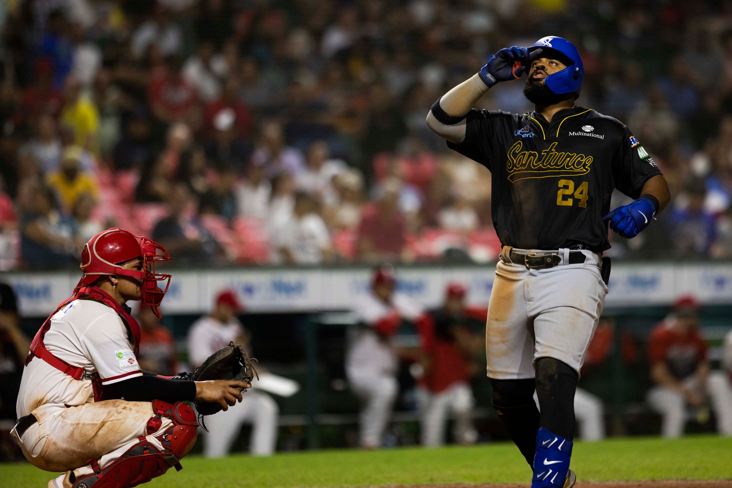 Heliot Ramos con los Cangrejeros.
