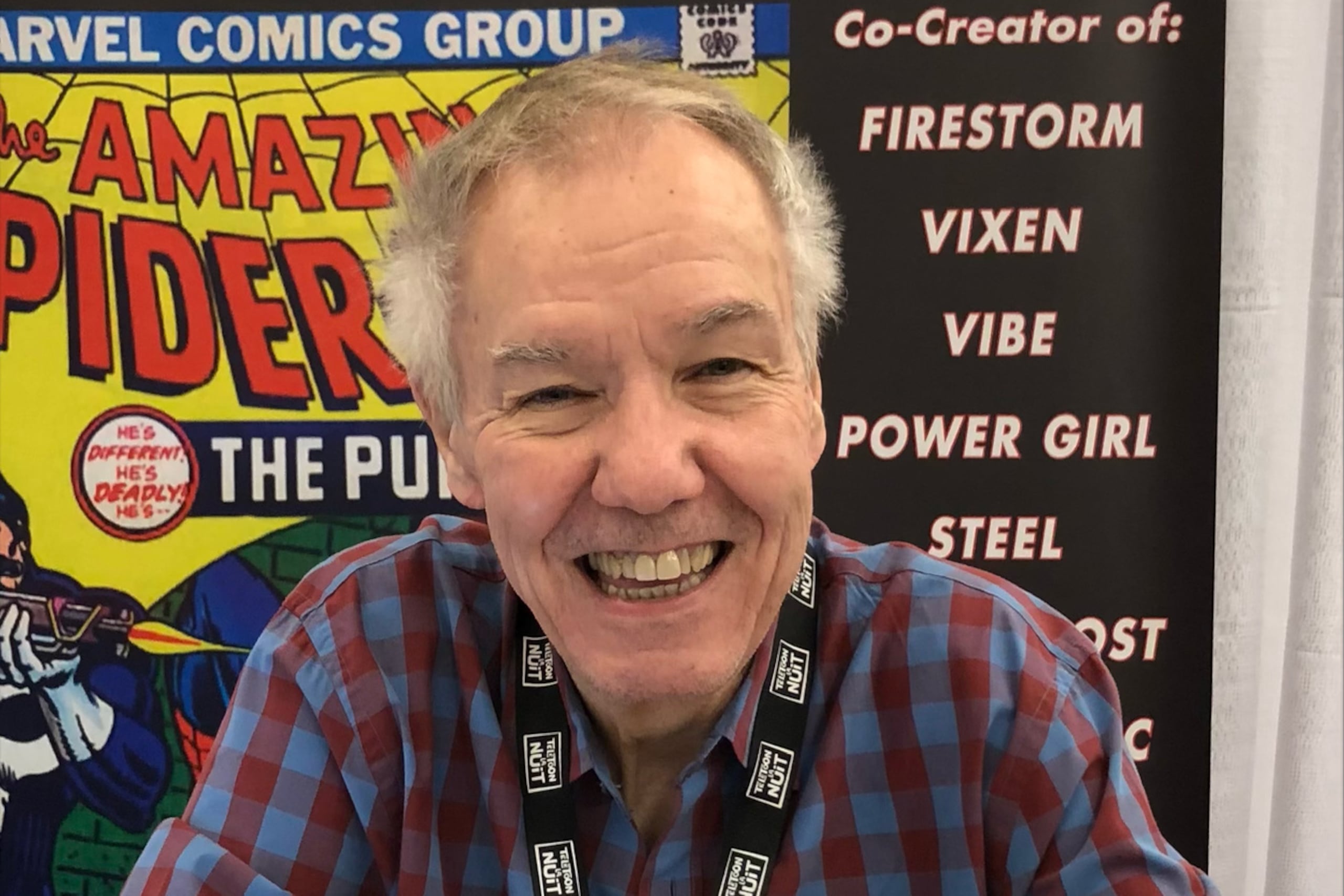Conway también dio forma a personajes de la empresa rival D.C., como Batman, Superman, y fue cocreador de Firestorm, Jason Todd, Power Girl y muchos más.