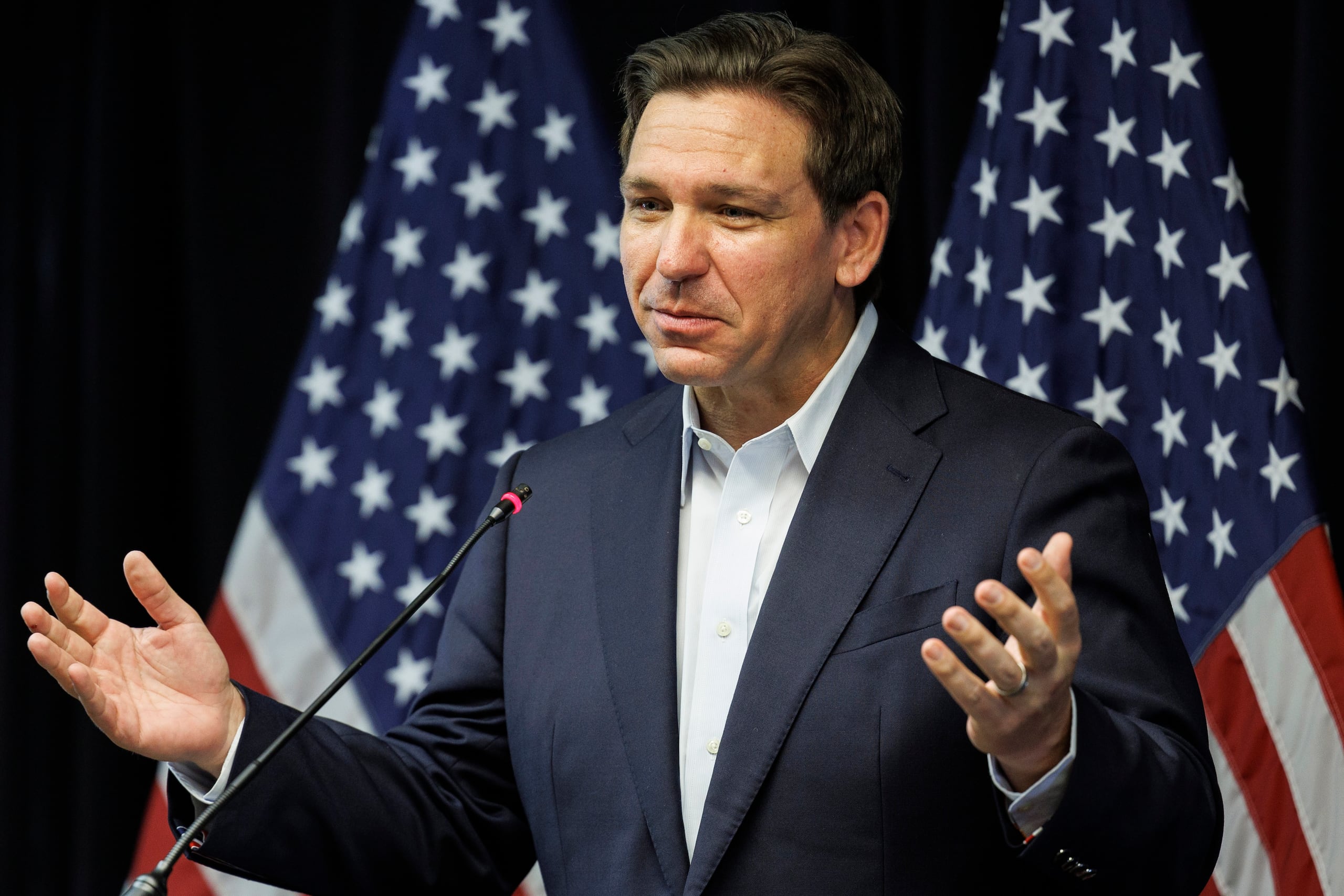 El gobernador, Ron DeSantis