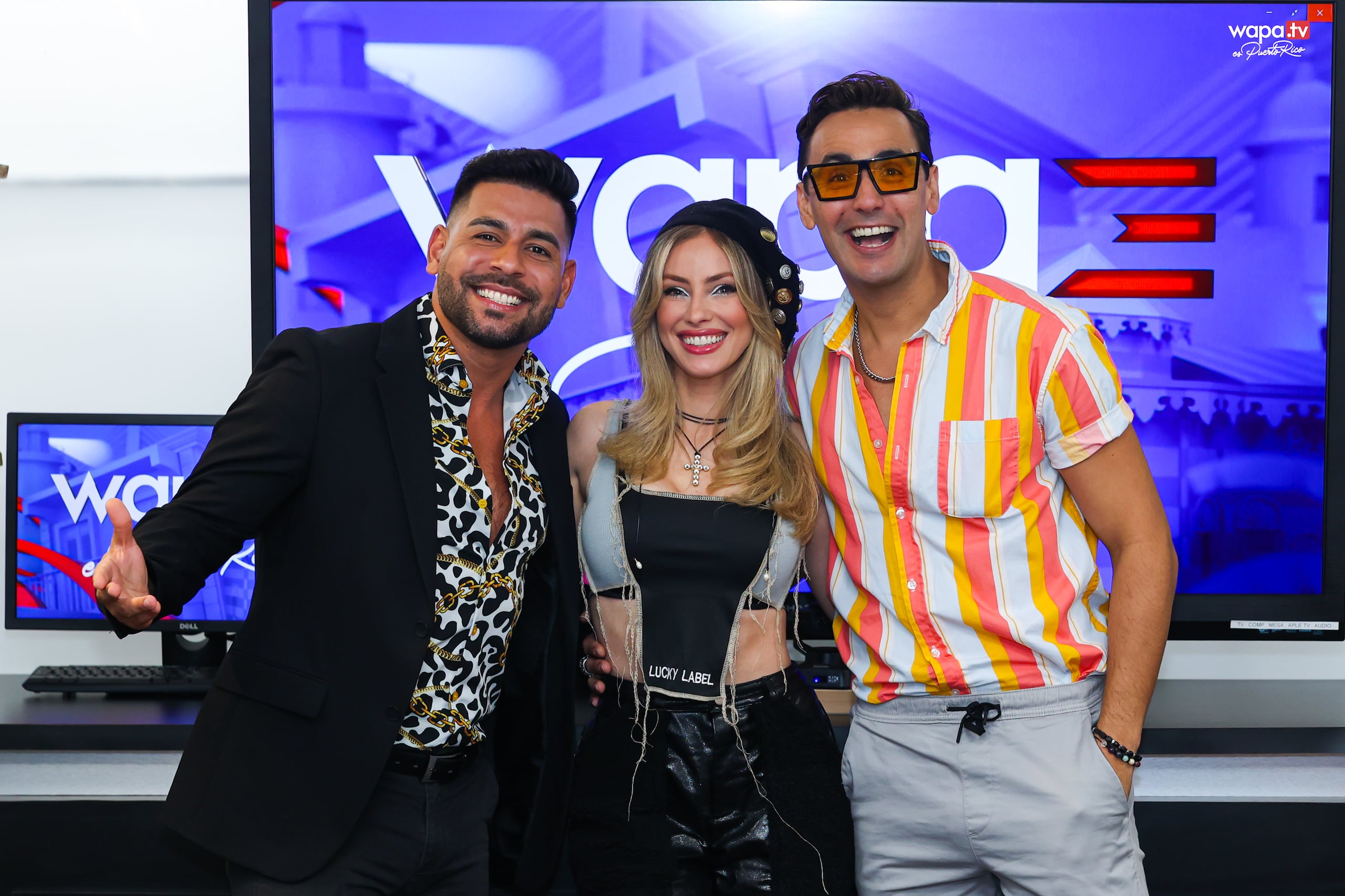 Nelson Del Valle, Natalia Rivera y Edwin Emil Moro.
