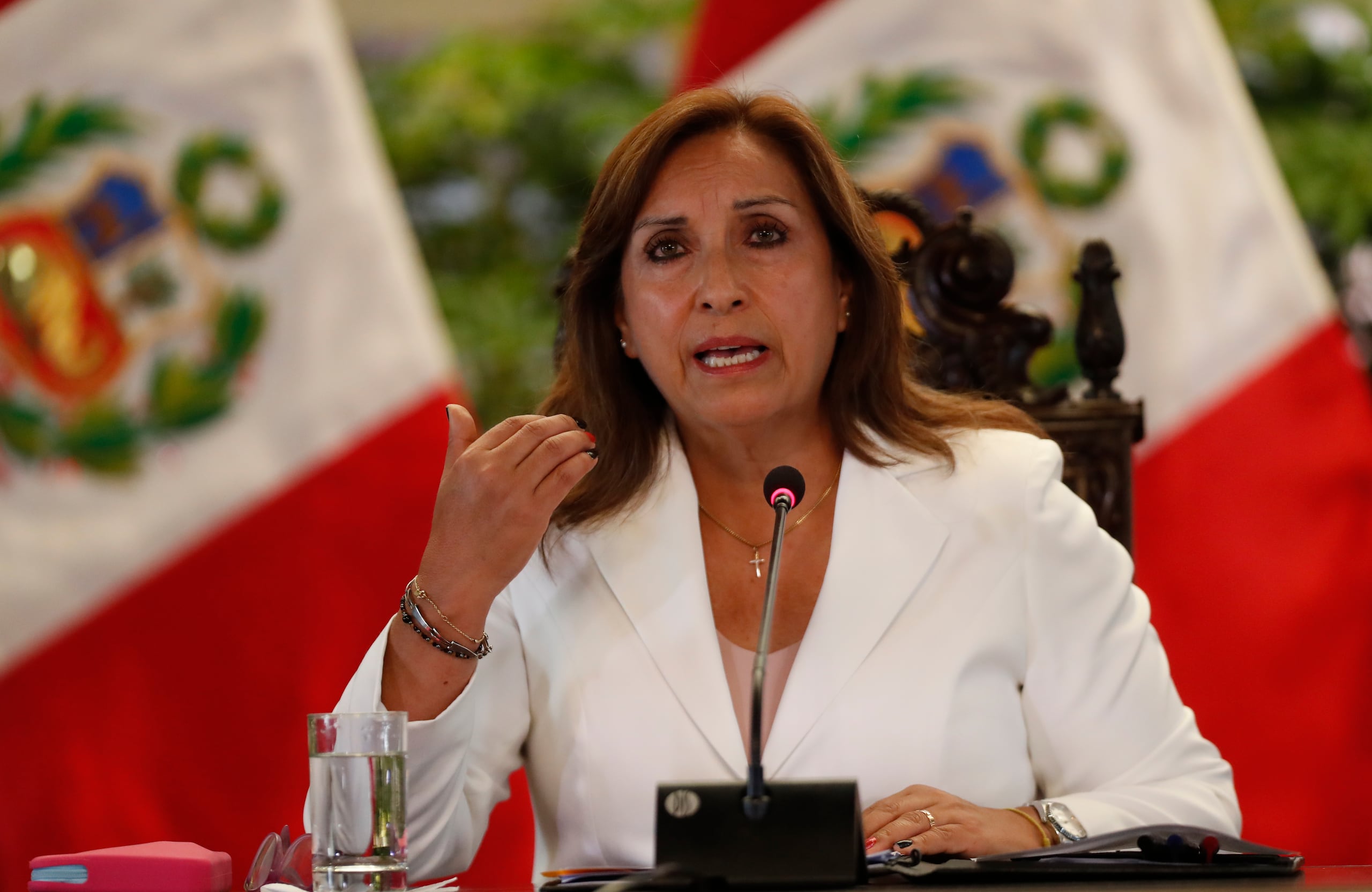 La presidenta de Perú, Dina Boluarte.
