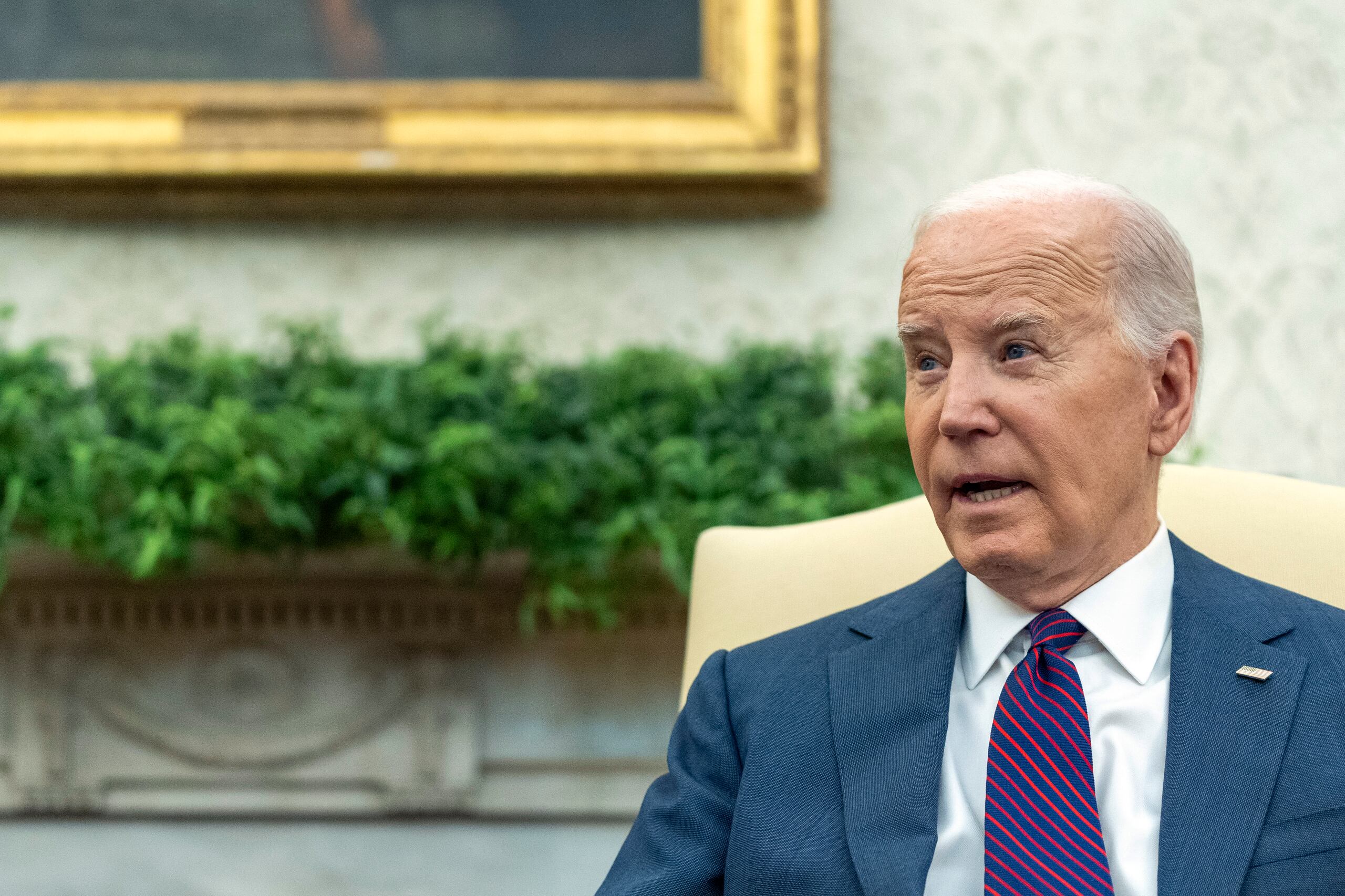 Biden busca la liberación de rehenes (Foto AP/Alex Brandon)