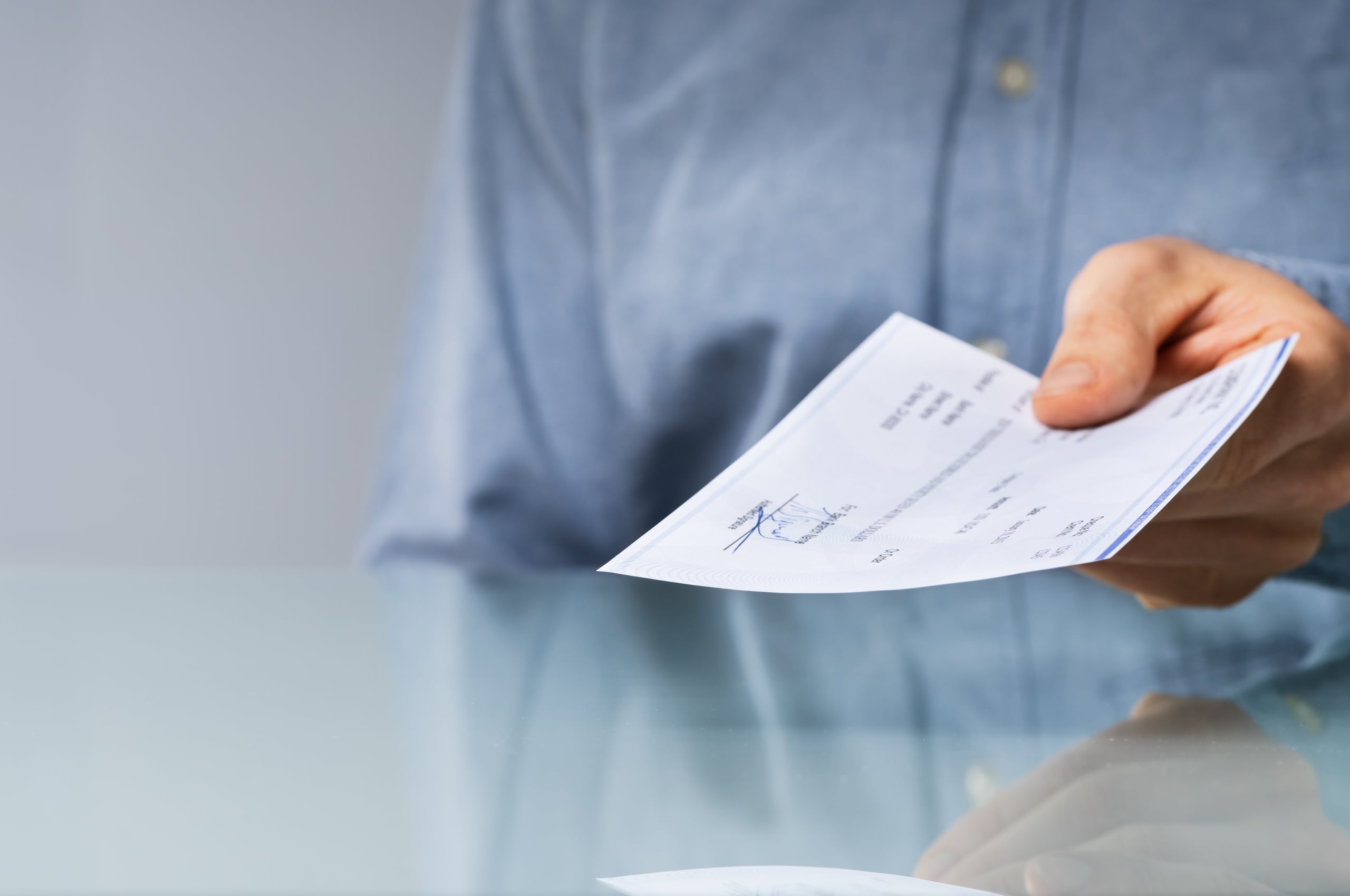 Depositar cheque