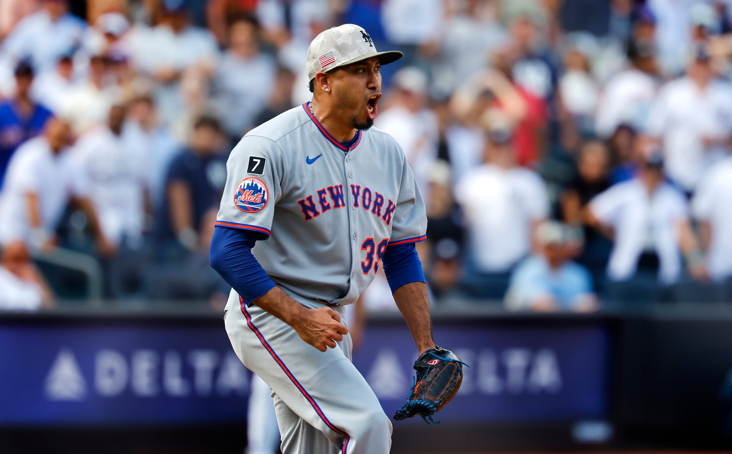 El cerrador de los Mets, el boricua Edwin "Sugar" Díaz.