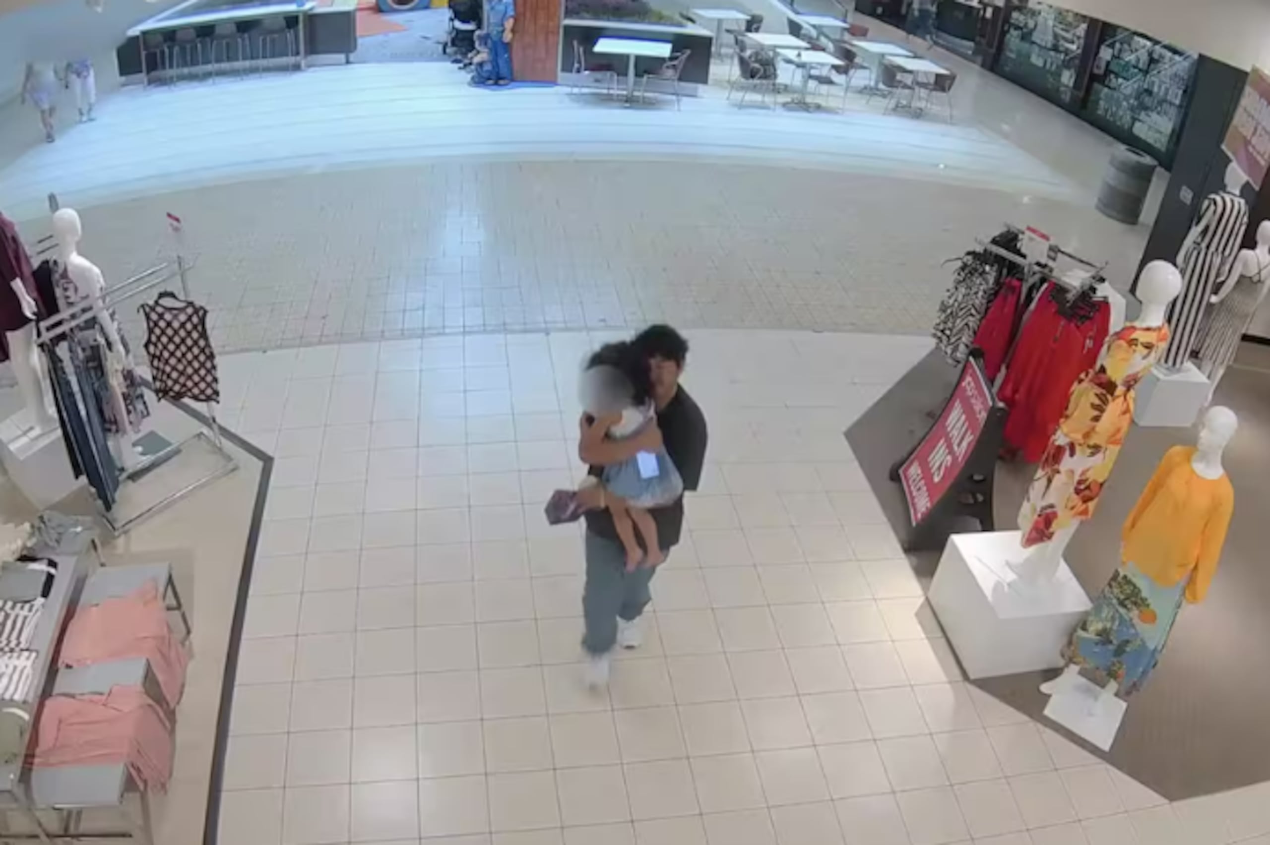 El acusado, identificado como Andrés Cáceres Jaldín, se acercó por detrás, alzó a la niña en sus brazos y comenzó a caminar a paso rápido por el centro comercial Fair Oaks en Virginia.