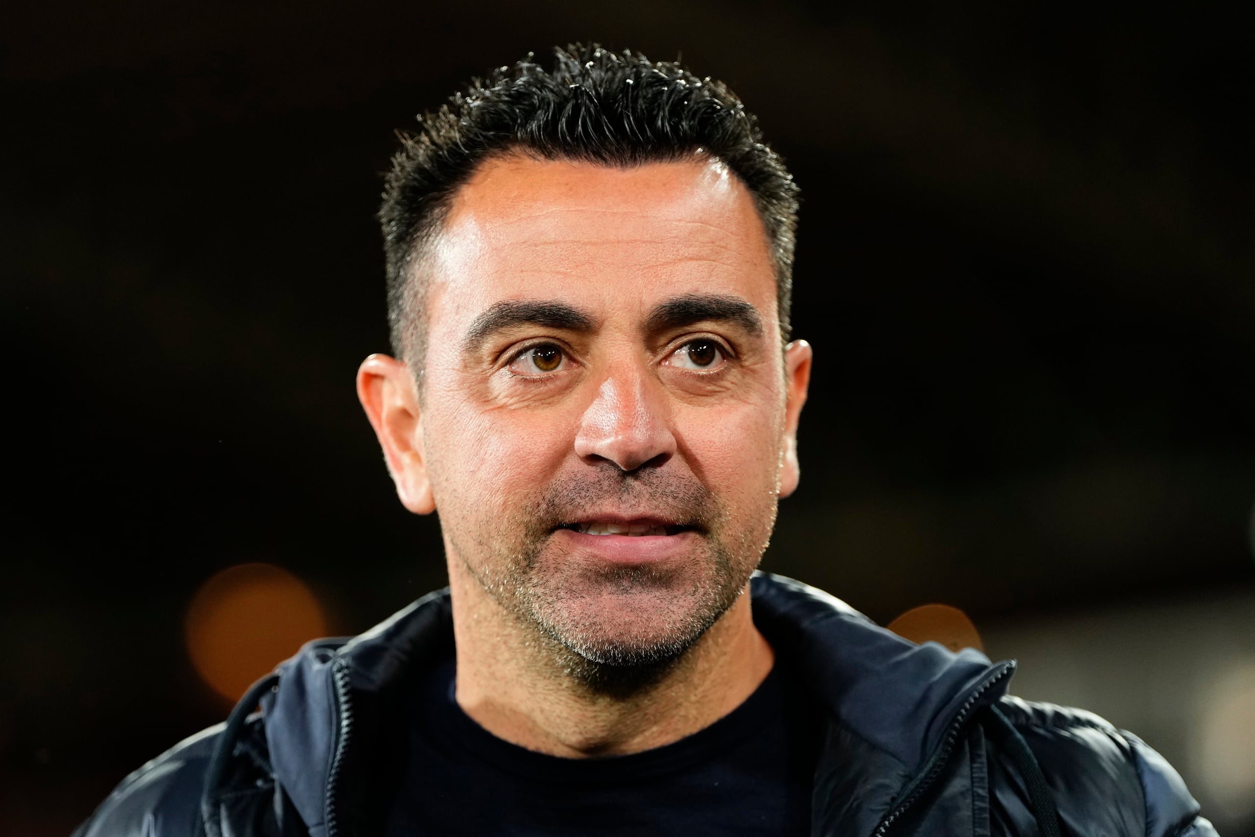 El técnico del Barcelona, Xavi Hernández.
