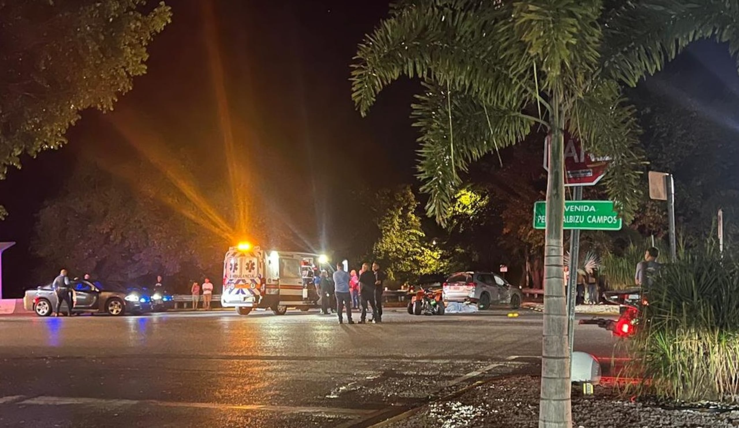Imagen del accidente fatal reportado en Guayanilla.
