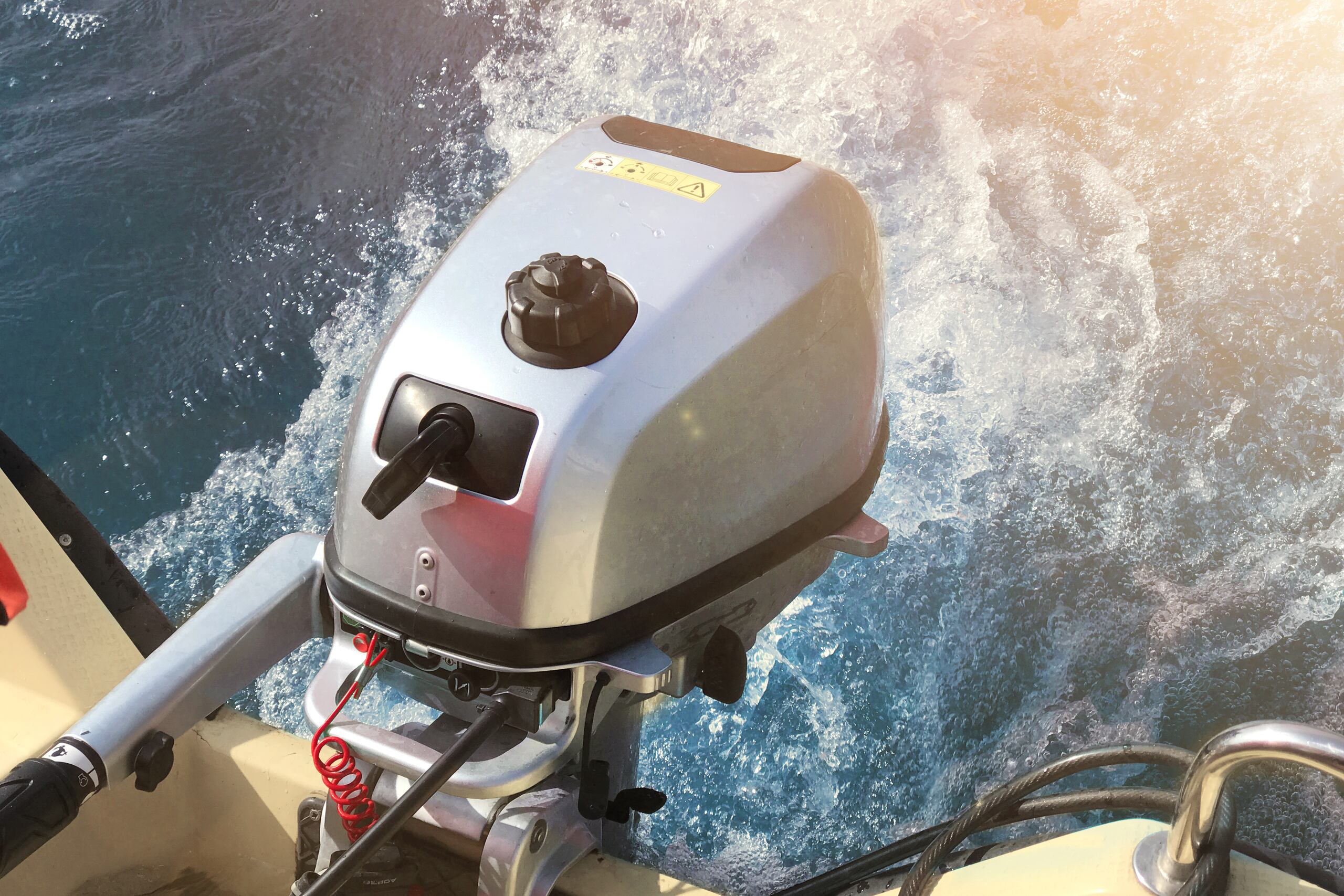 Motor de un bote