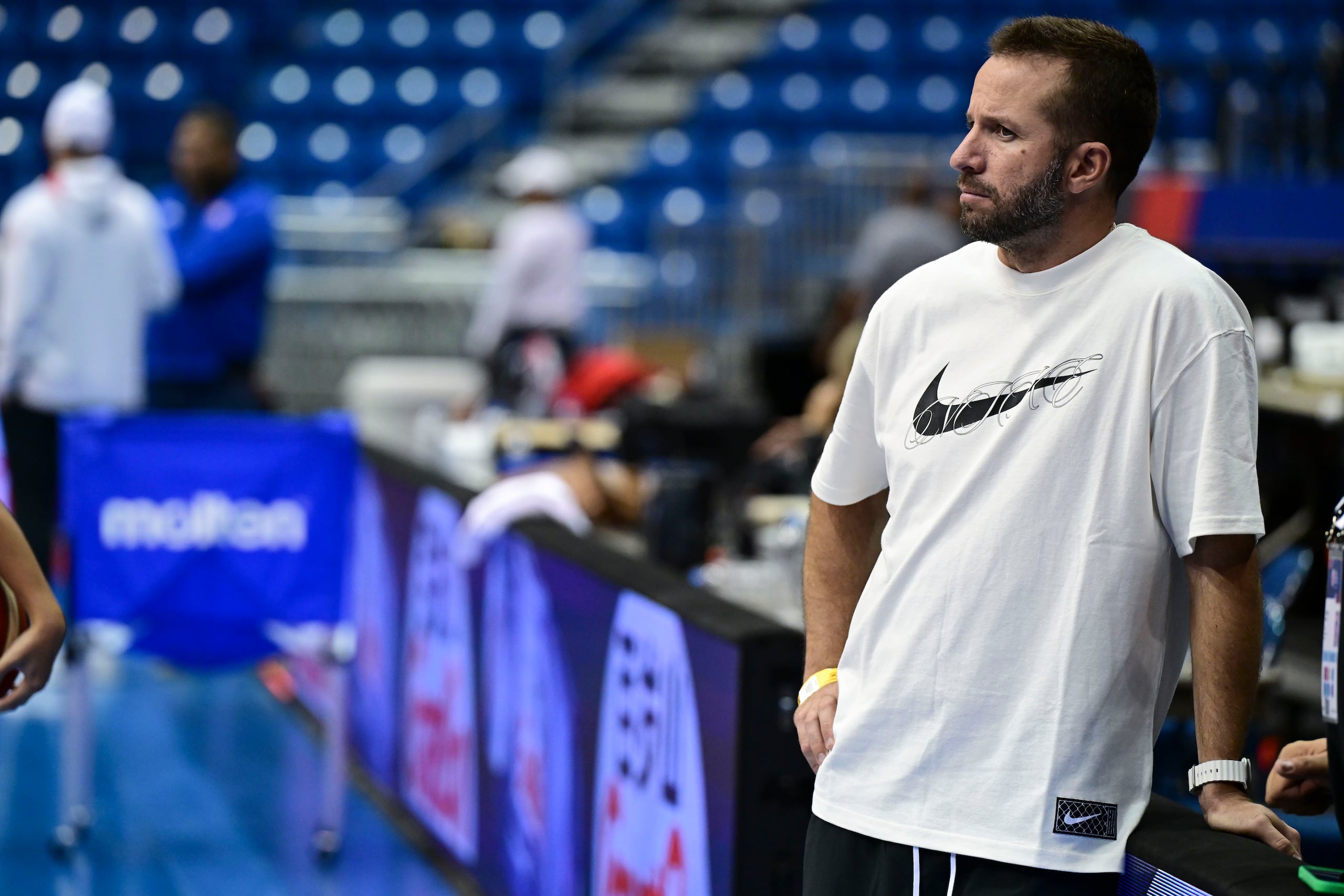 José Juan Barea durante una práctica de la Selección Nacional en el Repechaje Olímpico, celebrado el verano pasado.
