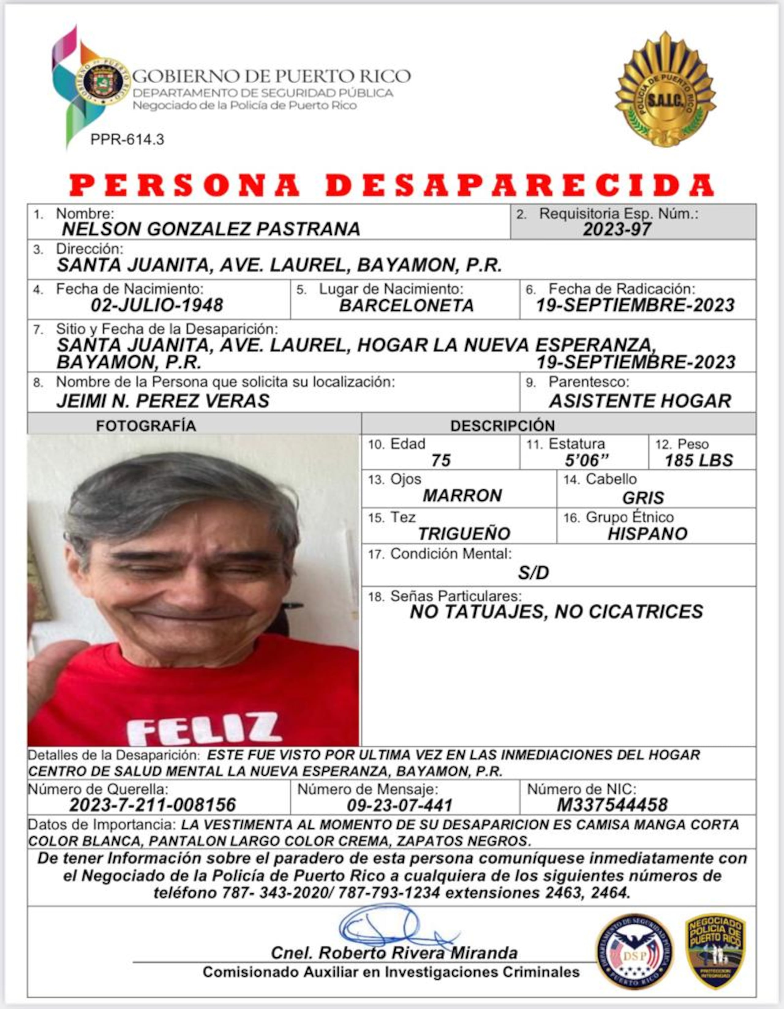 Nelson González Pastrana.