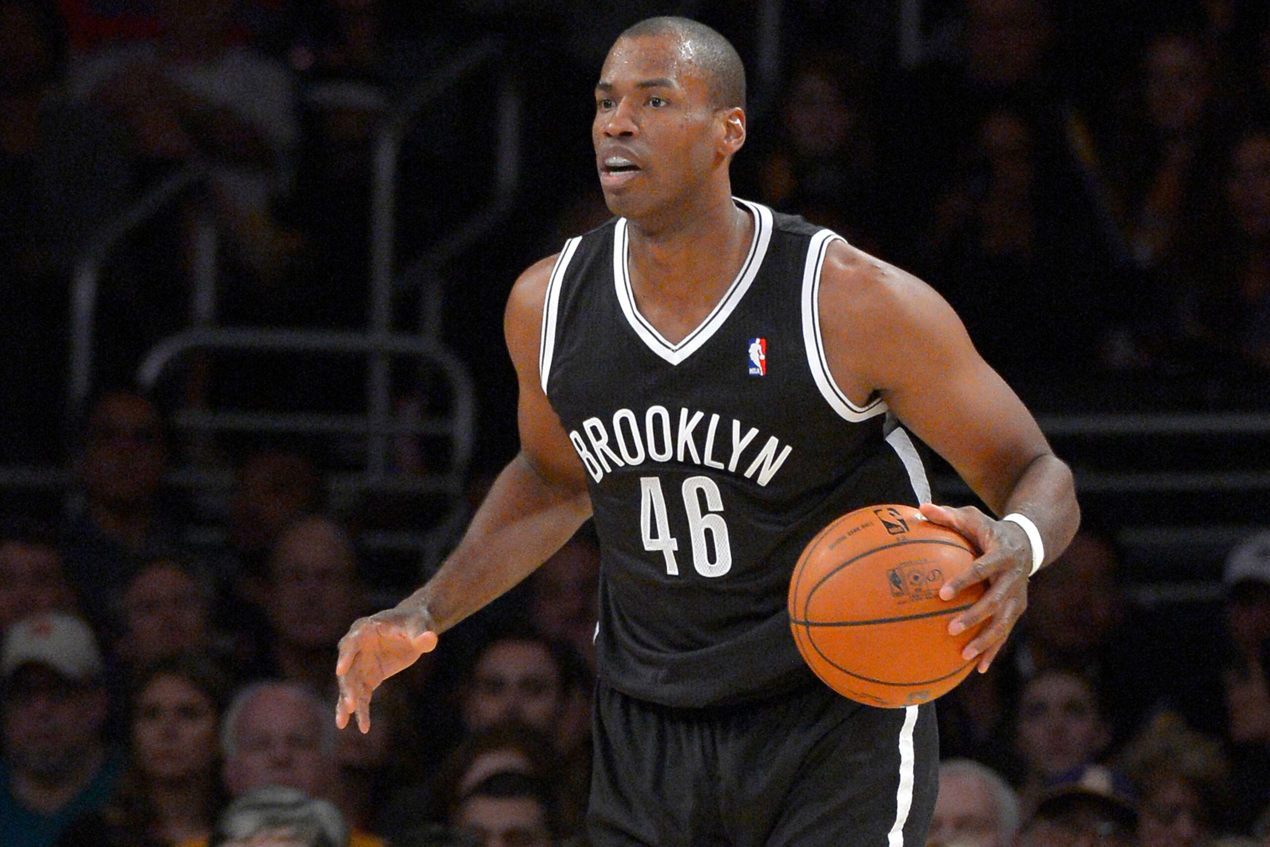 Jason Collins en un partido de la NBA contra los Lakers en 2014.