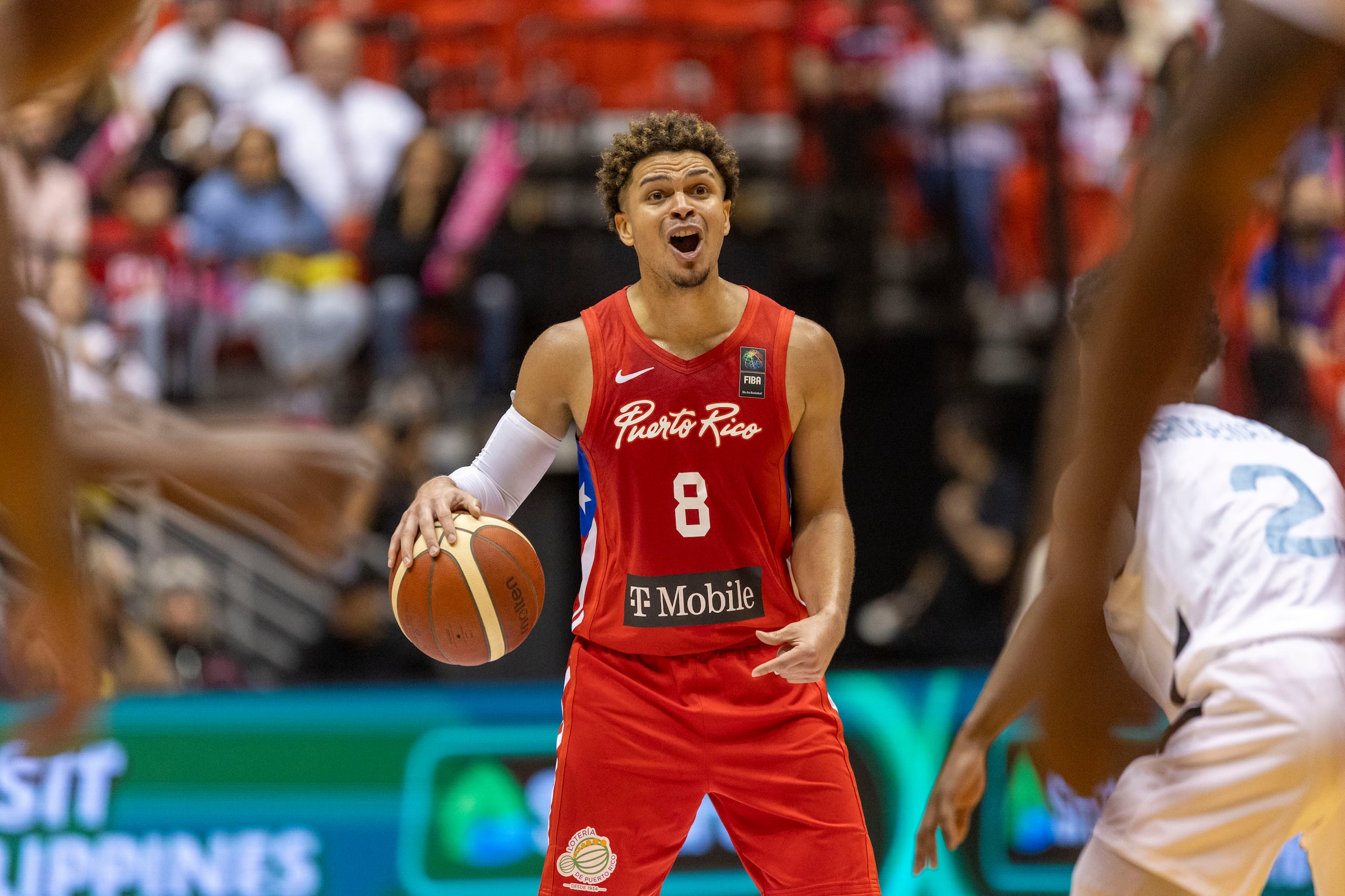 Georgie Pacheco con el uniforme de Puerto Rico.