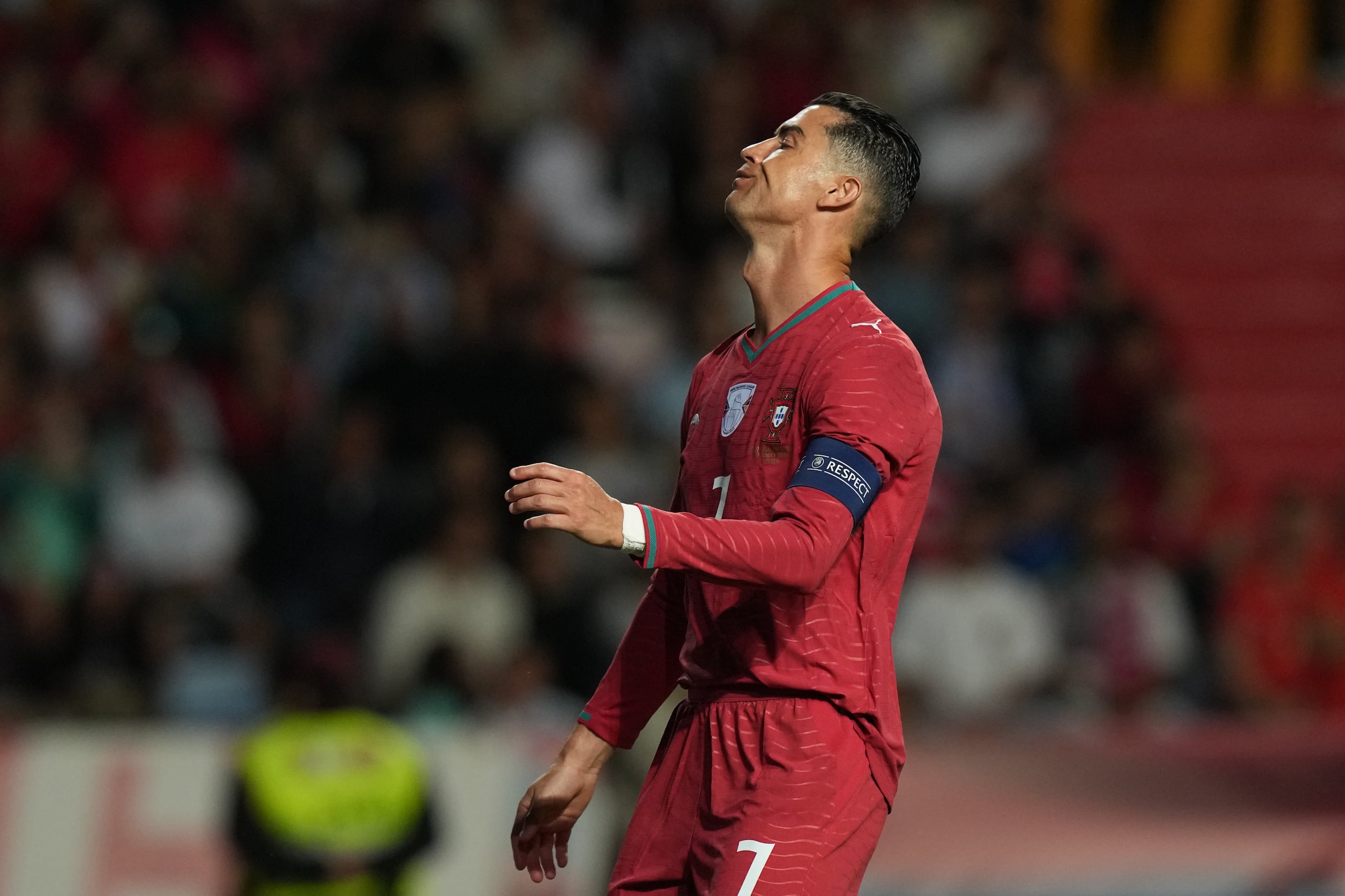 El atacante portugués Cristiano Ronaldo durante un partido amistoso contra Nigeria.