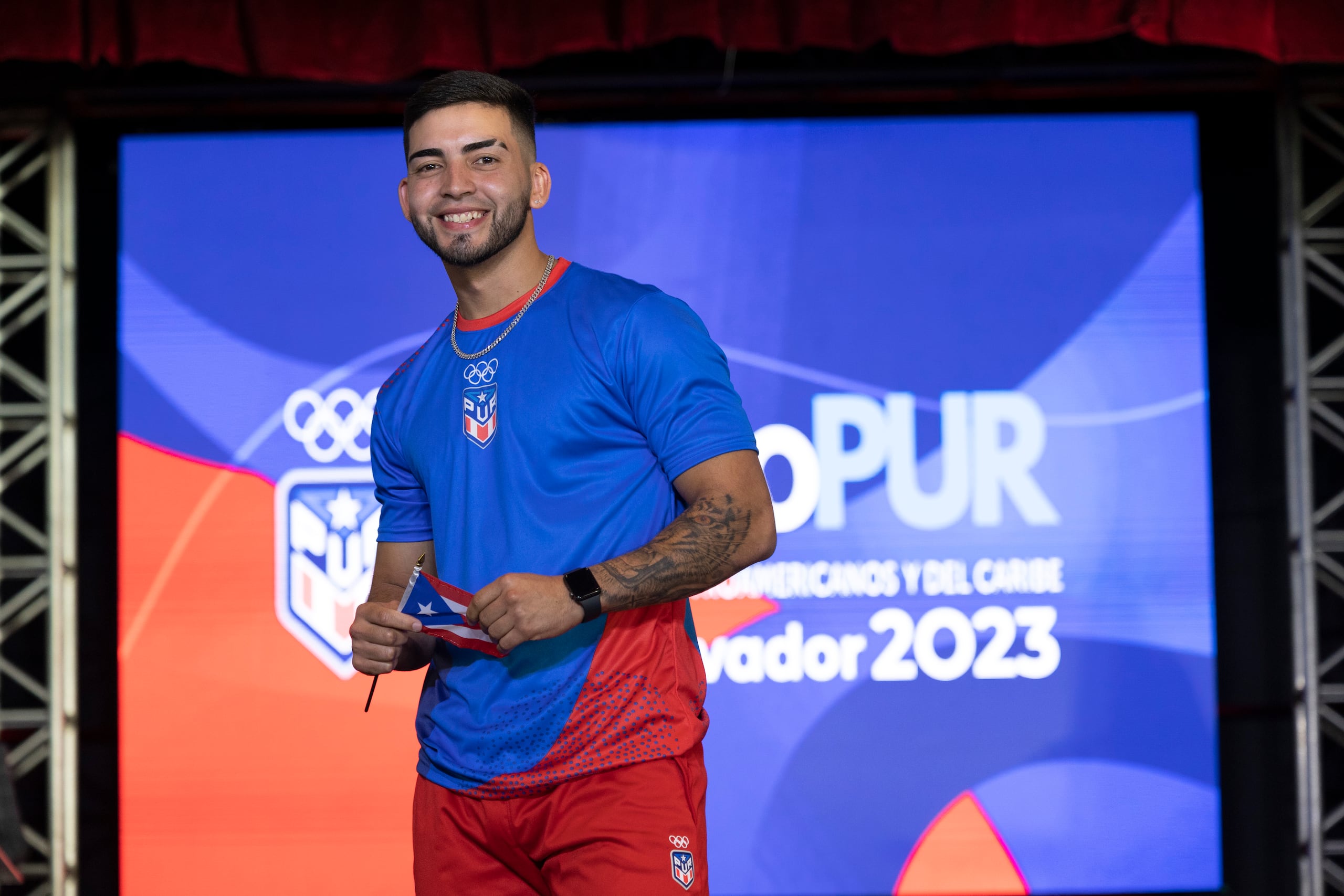 Bryan Marrero vio acción con la delegación de Puerto Rico en el equipo de béisbol.