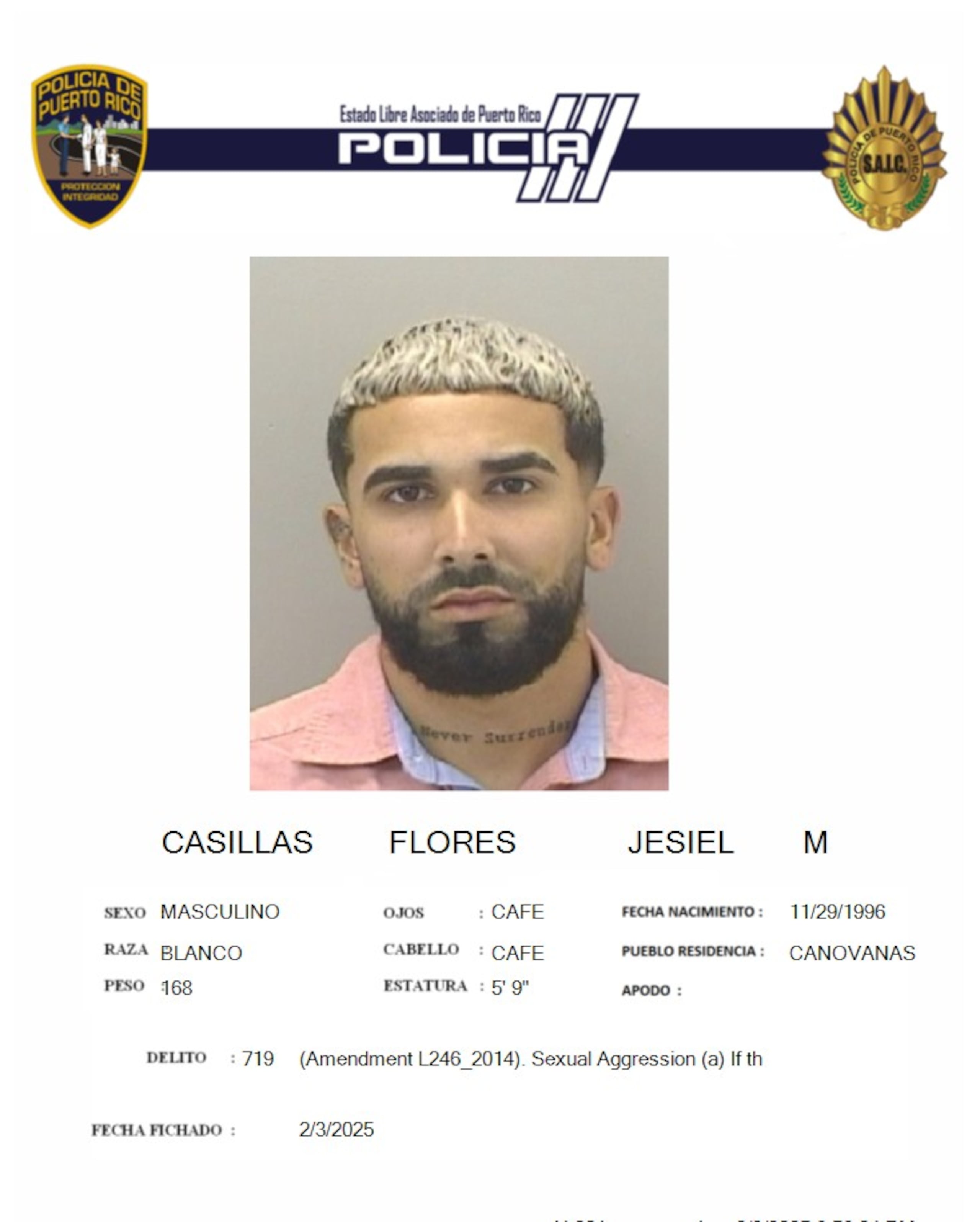 El enfermero Jasiel M. Casillas Flores fue acusado por agresión sexual y maltrato de menores contra una paciente menor de edad.