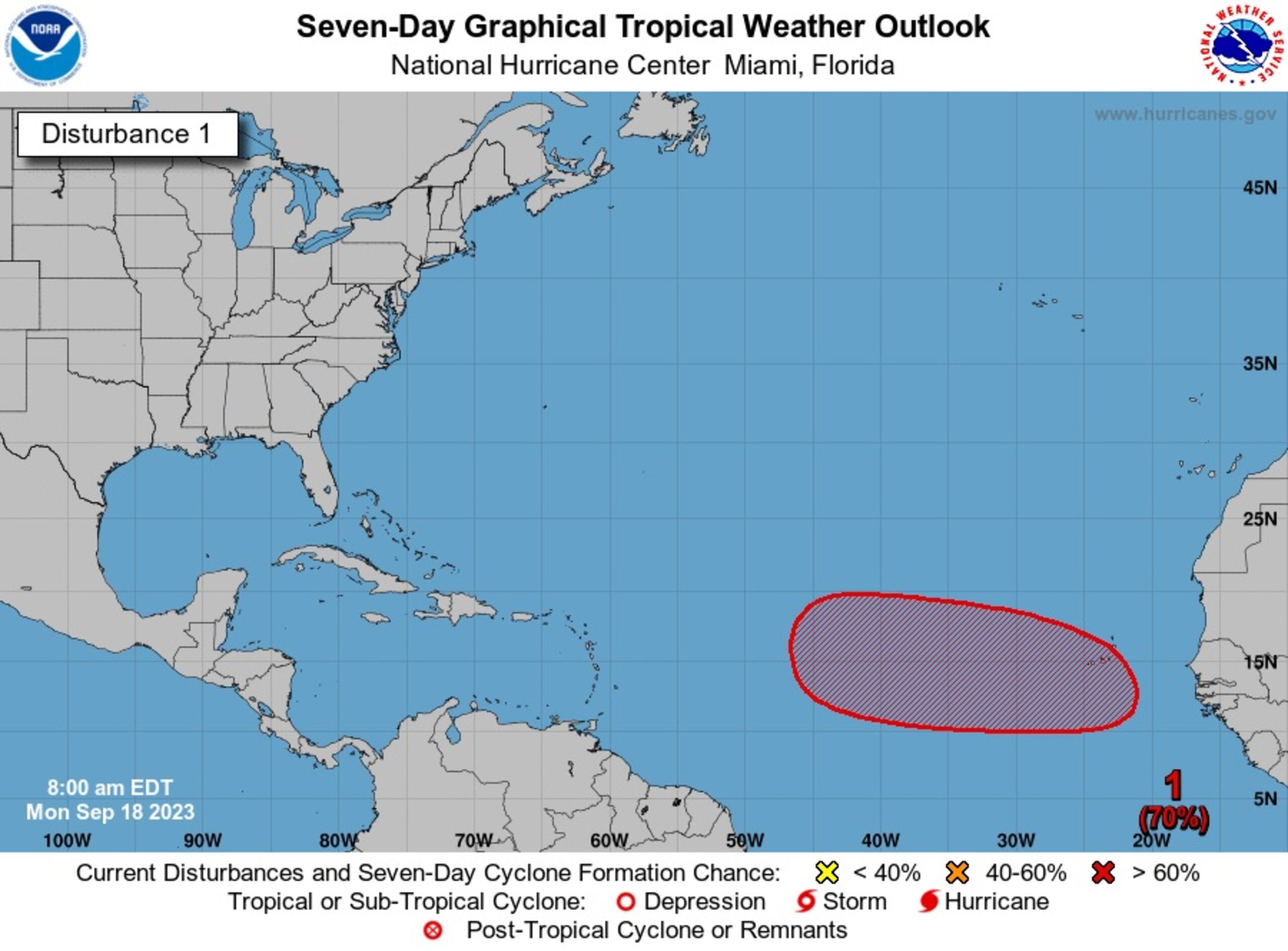 Altas las posibilidades de desarrollo ciclónico en el Atlántico.