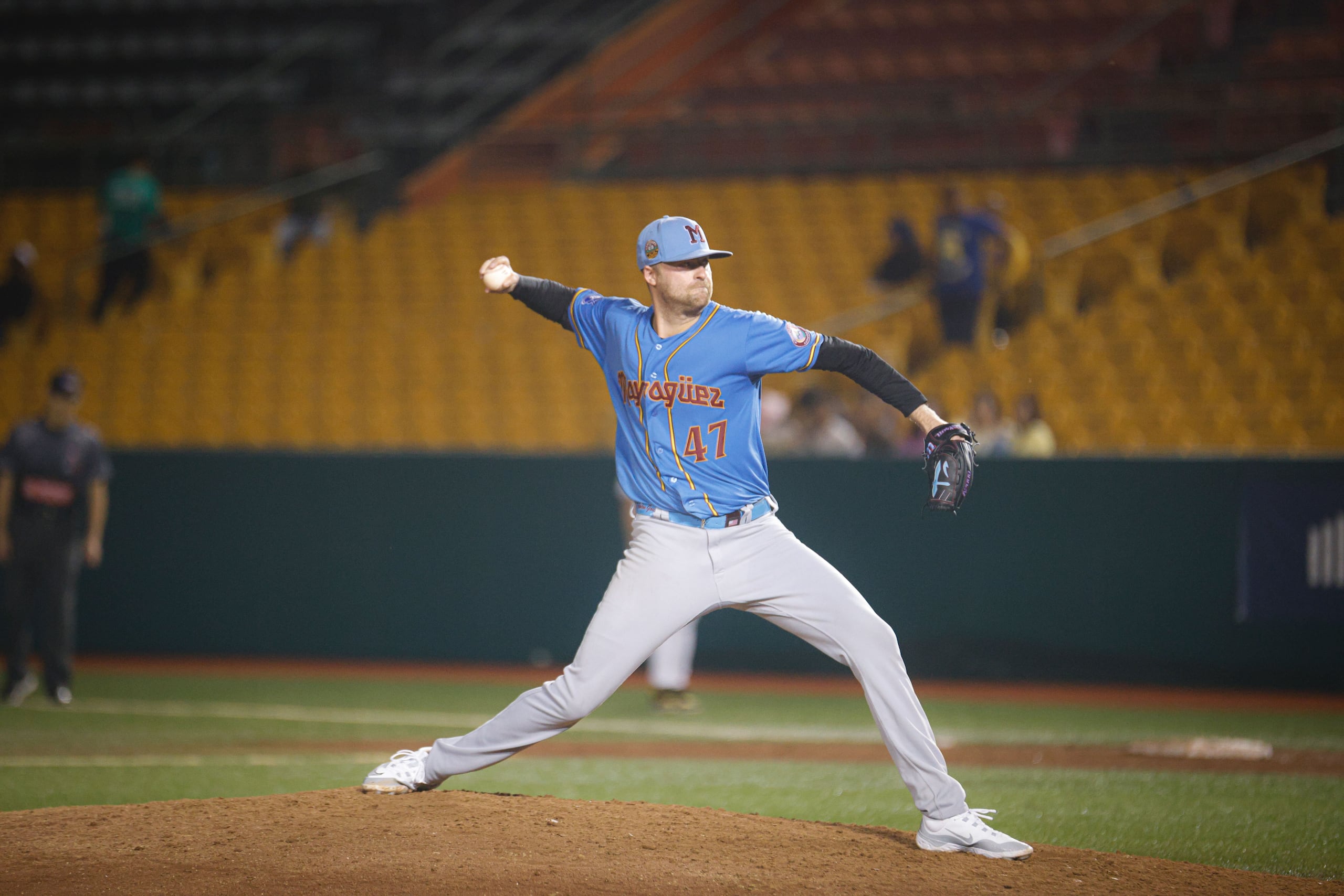 Ashton Goudeau, lanzador de los Indios de Mayagüez.