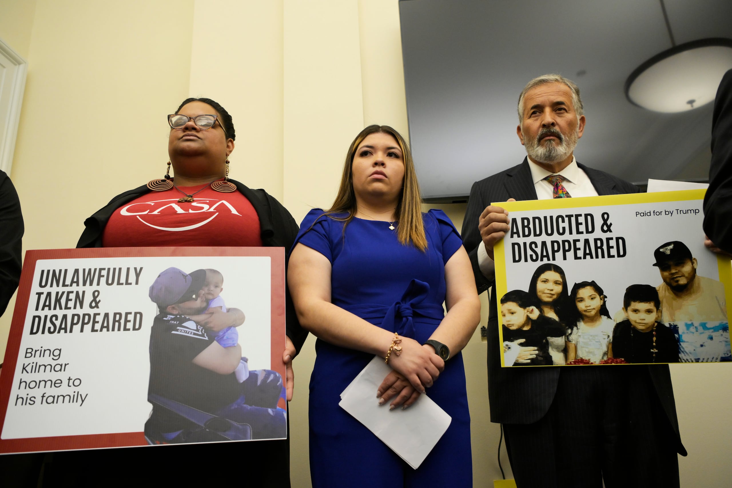 Jennifer Vásquez, esposa de Kilmer Ábrego García catalogó su arresto a mano de las autoridades migratorias como un secuestro.