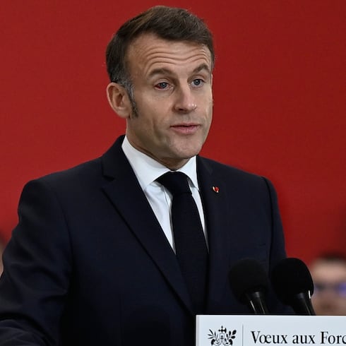 FOTOS: ¿Qué le pasó a Macron en el ojo?