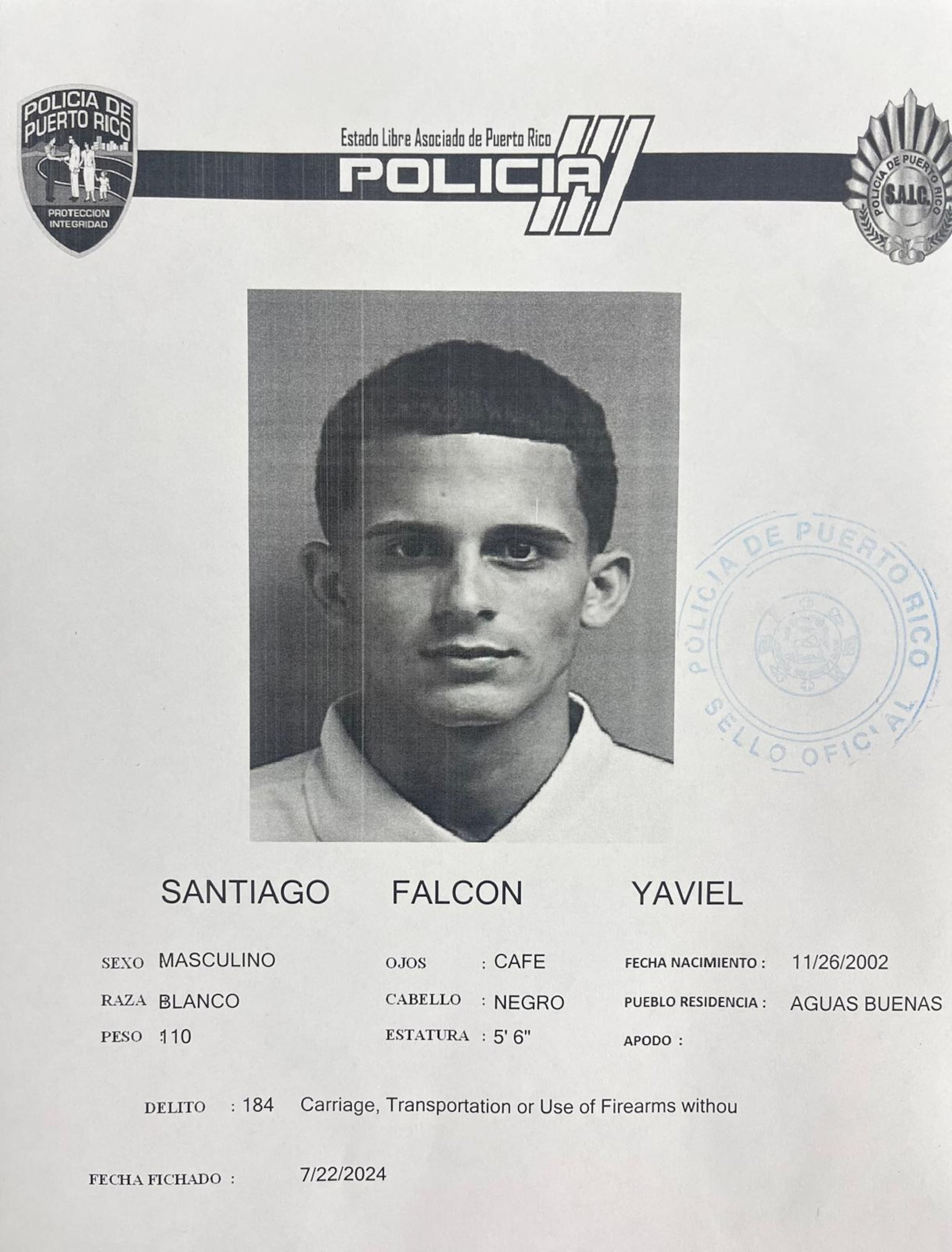 La vista preliminar contra Santiago Falcón fue pautada para el dos de agosto.