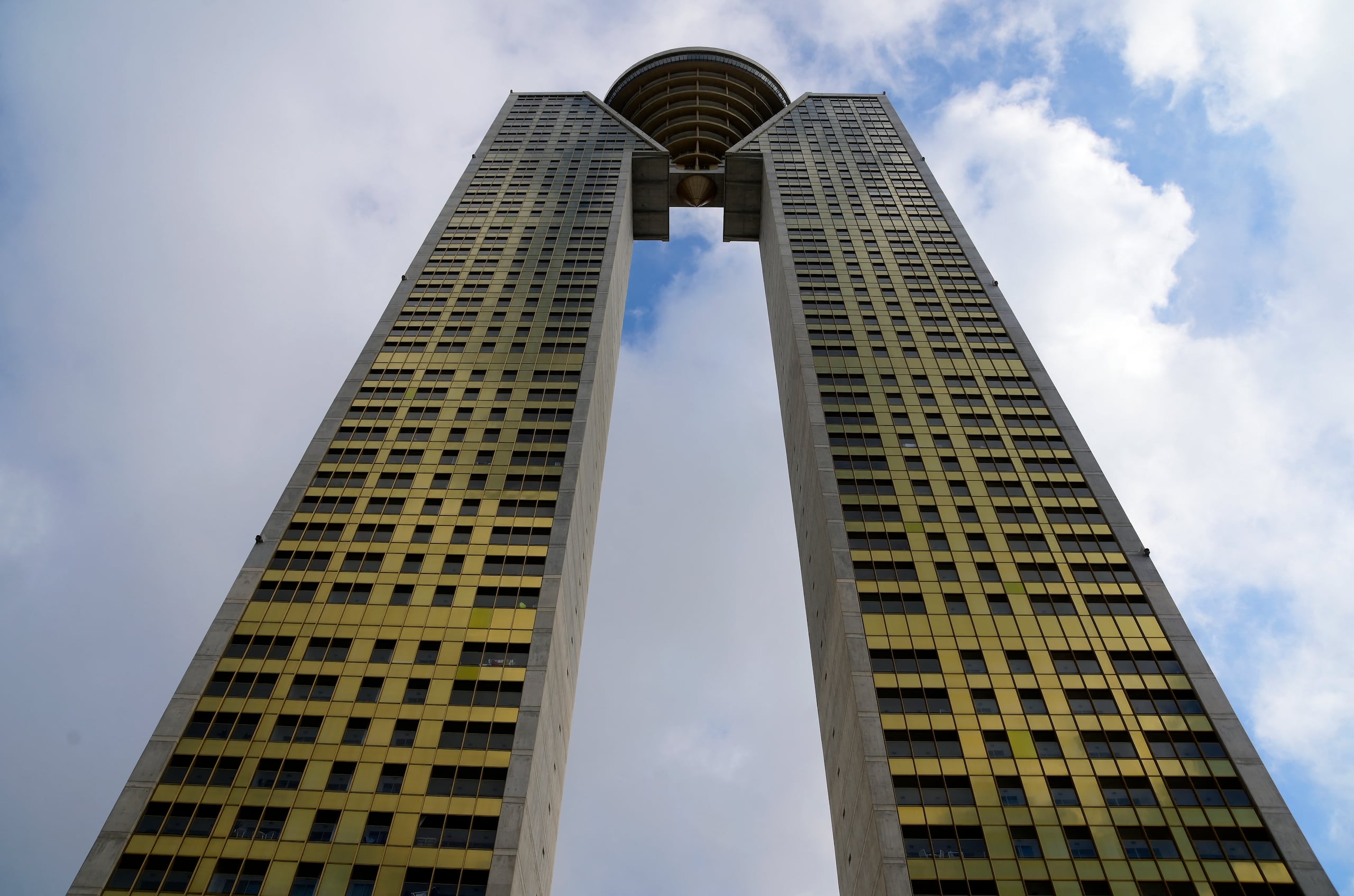 El edificio estaba pensado originalmente para albergar 20 pisos.