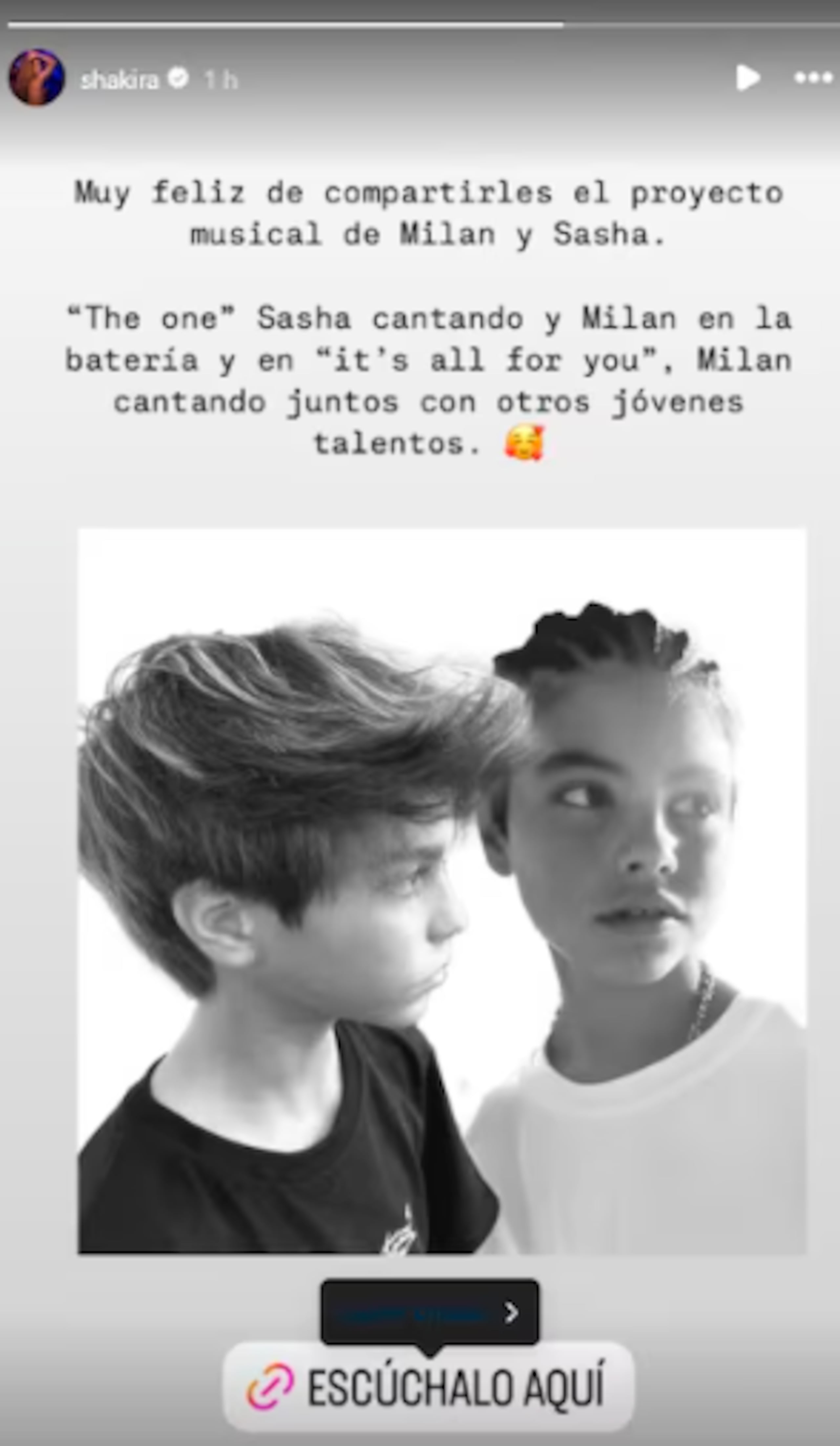 La cantante hizo el anuncio en una historia de Instagram.