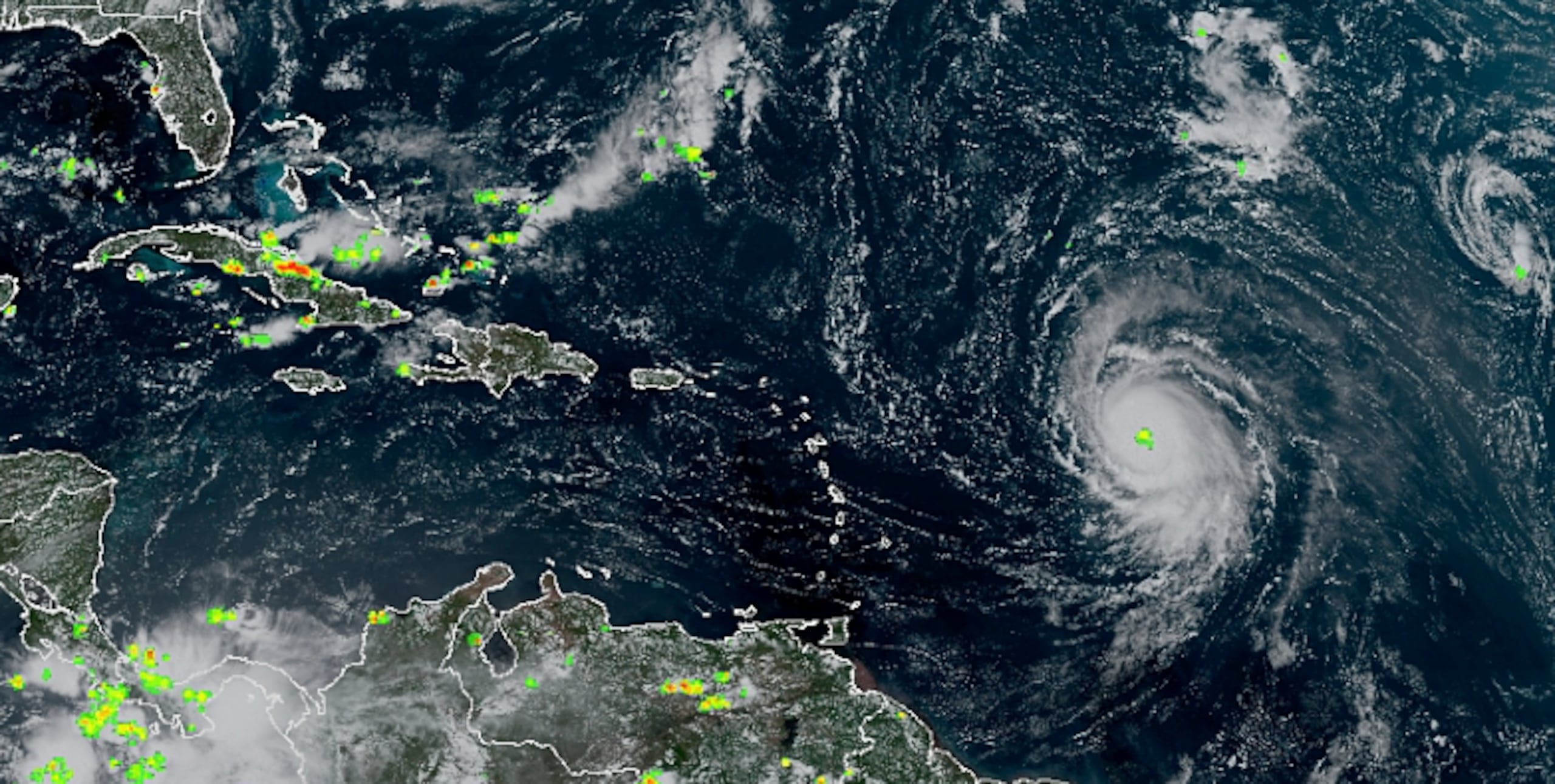 Huracán Lee desde el radar del NWS