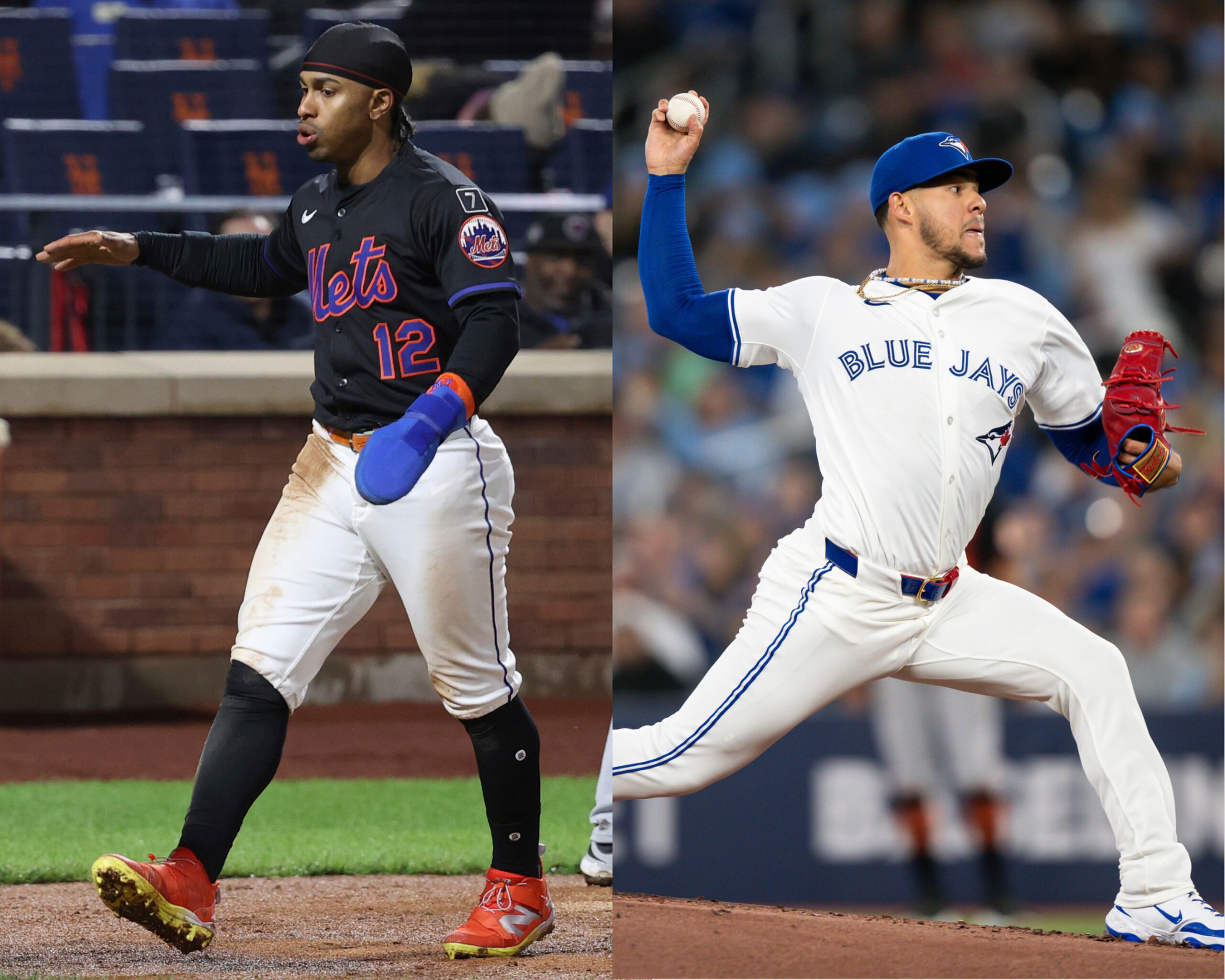 Francisco Lindor (izquierda) y José Berríos (derecha).