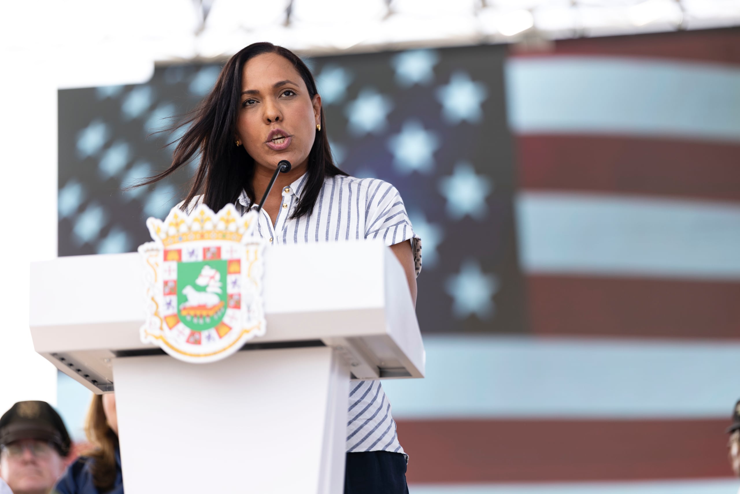 La secretaria de estado Rosachely Rivera.