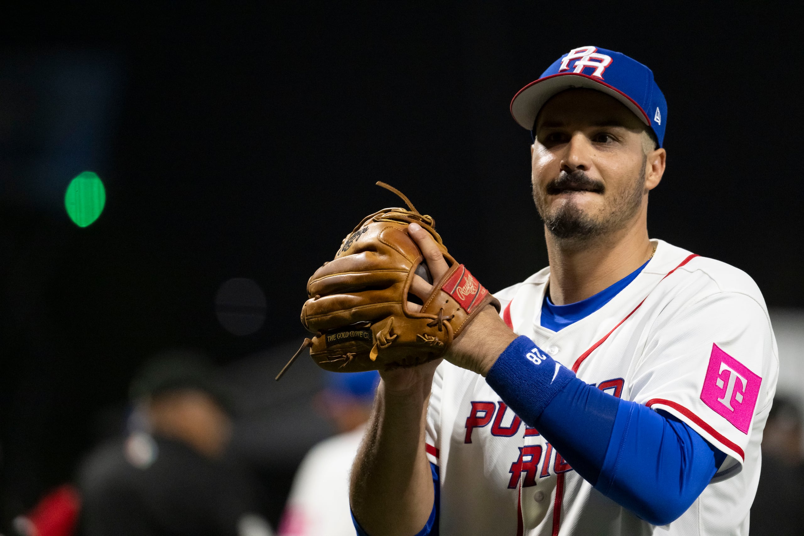 Nolan Arenado durante el juego entre Puerto Rico y Panamá en el Estadio Hiram Bithorn.