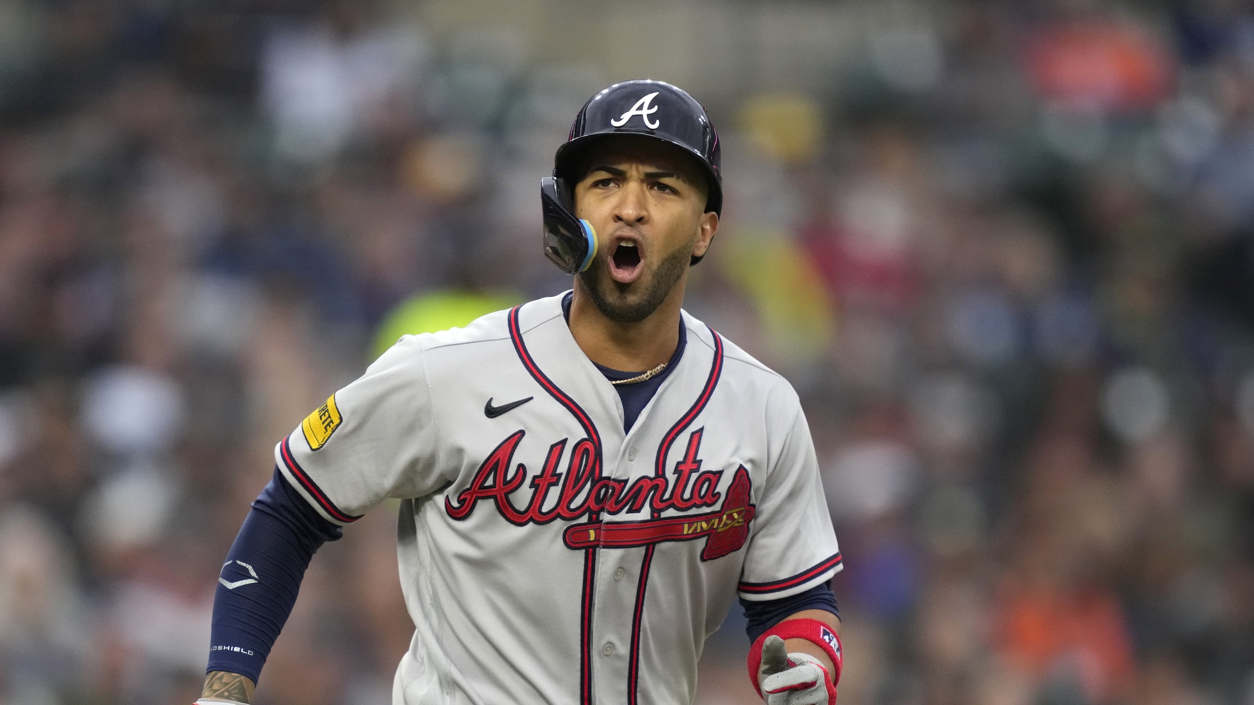 Eddie Rosario conectó 21 cuadrangulares y remolcó 74 carreras en la pasada temporada con los Braves.