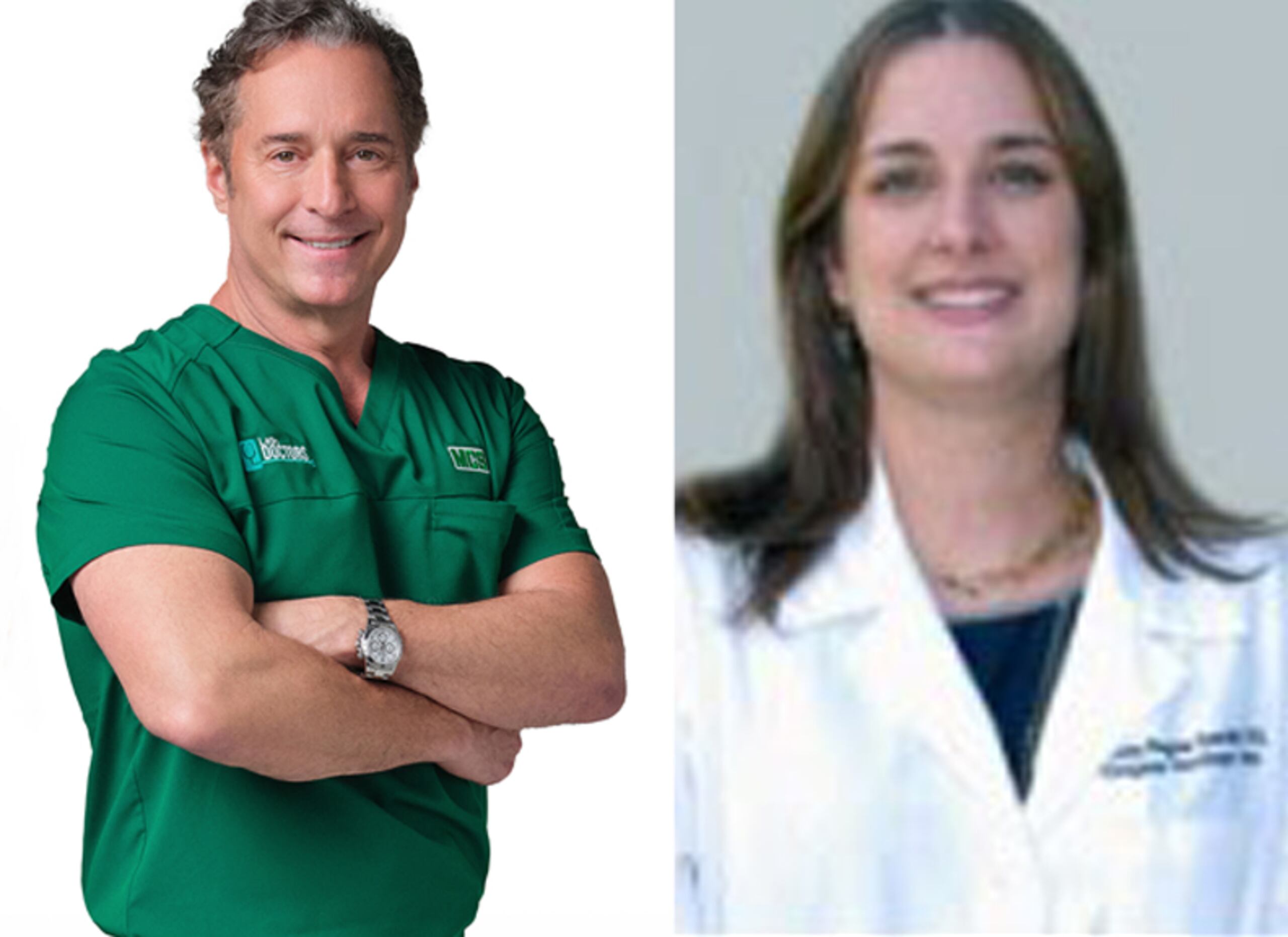 El doctor Eric Adler es cirujano plástico facial, miembro de los Latin Doctors y colaborador de MCS. La doctora Viviana Negrón es cirujana especializada en cáncer de seno.