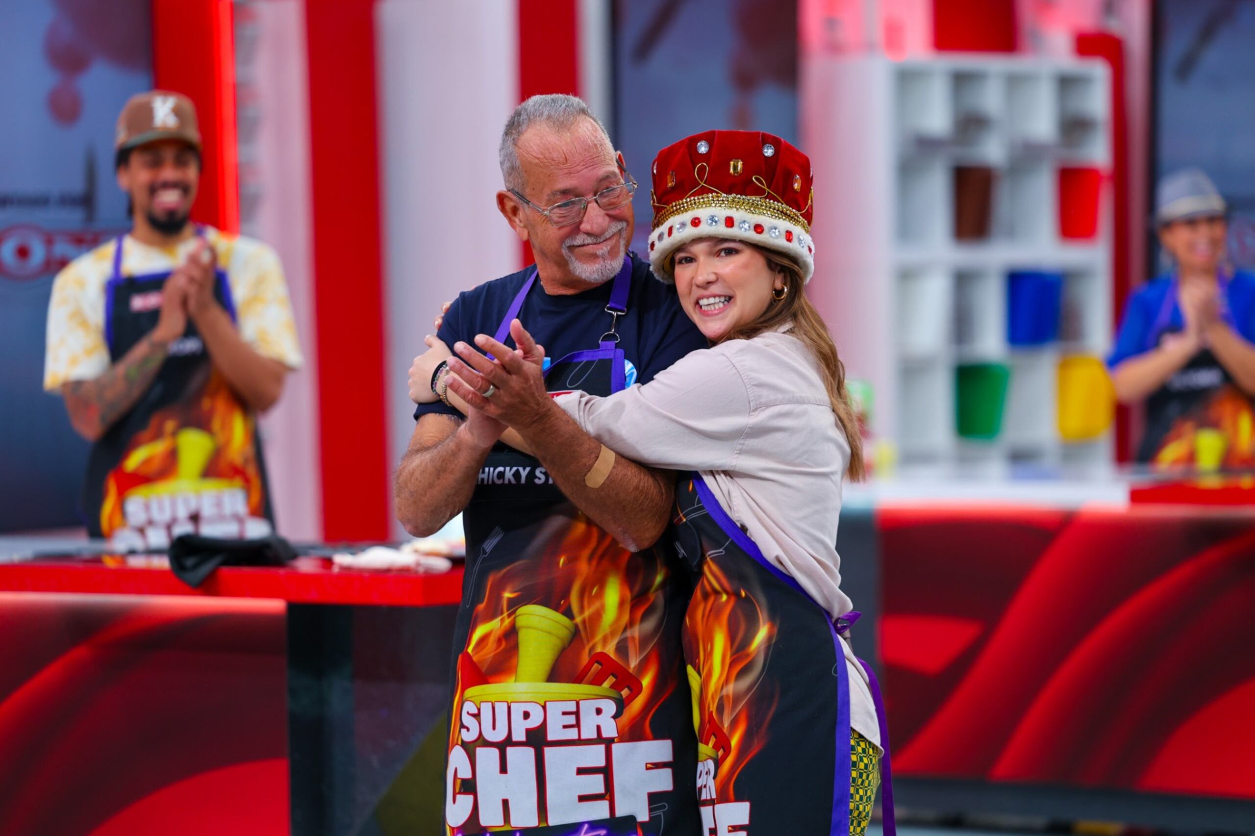 En la foto, Chicky Starr y Juliana Rivera