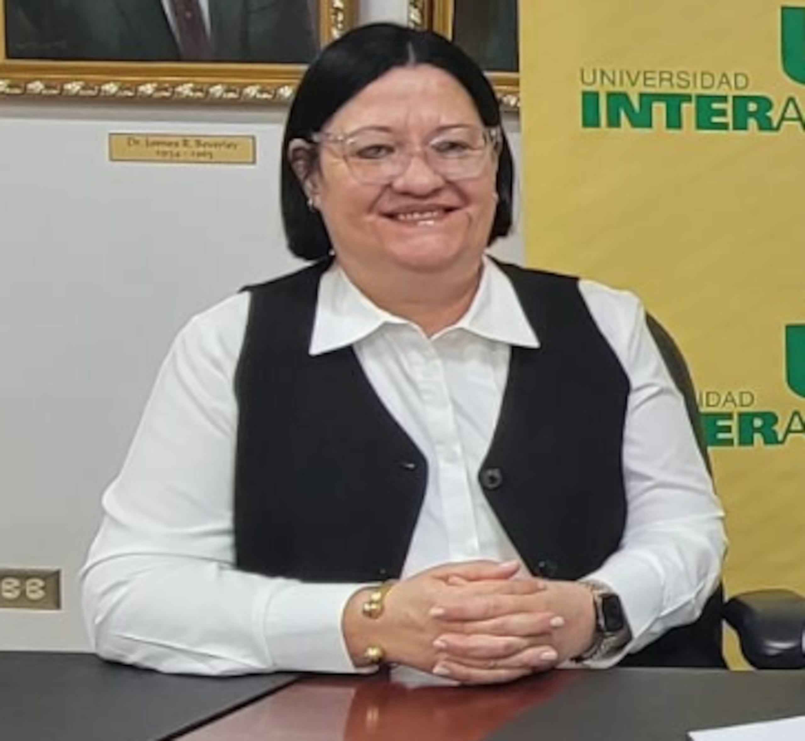 La doctora Jacqueline Álvarez Peña, vicepresidenta de asuntos académicos y estudiantiles de la Universidad Interamericana de Puerto Rico (UIPR).