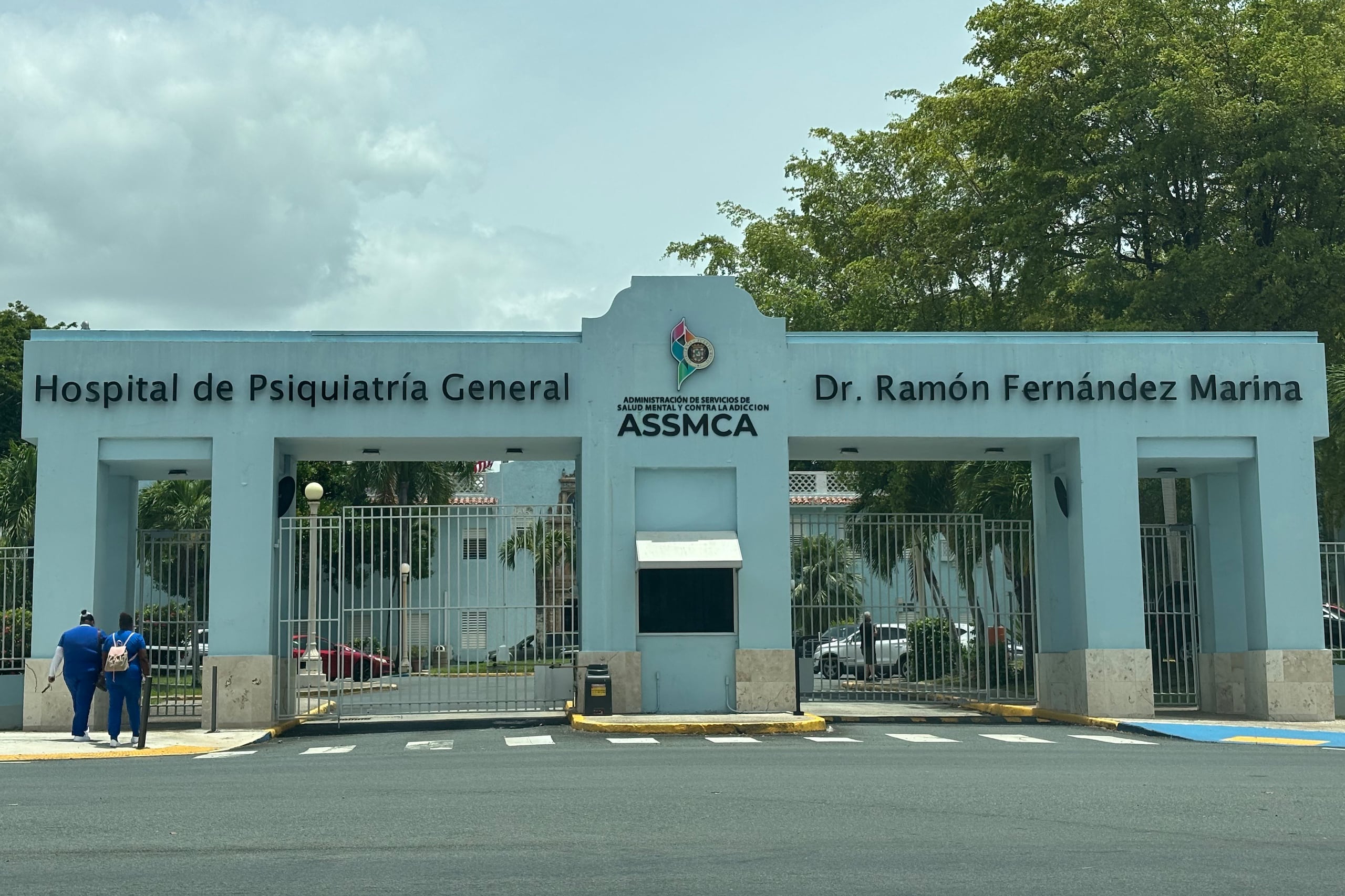 Fotografía tomada el pasado 28 de junio de la entrada del Hospital de Psiquiatría General, en San Juan. (Archivo/ EFE/Esther Alaejos)