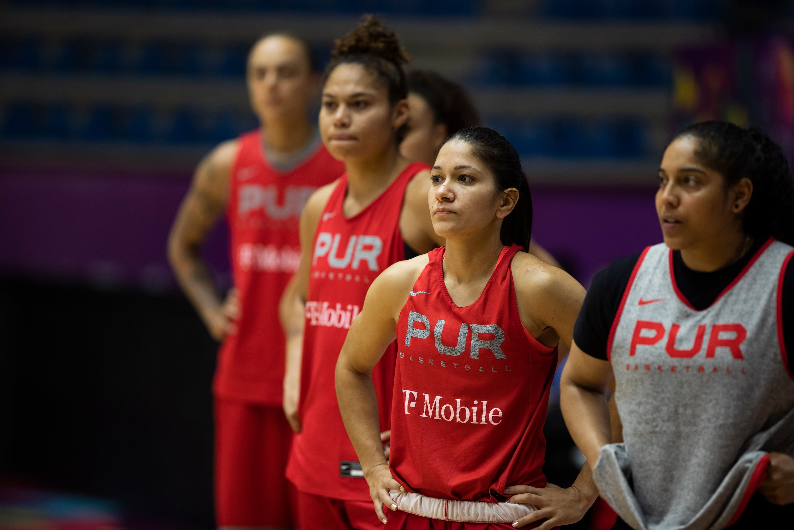 Puerto Rico se prepara para el partido contra Colombia en el inicio del torneo de AmeriCup FIBA Femenino.