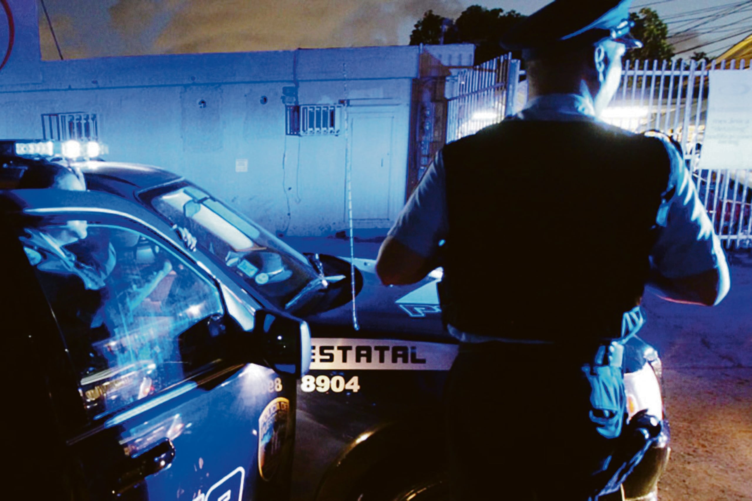 El hallazgo se produjo a eso de las 10:17 p.m.