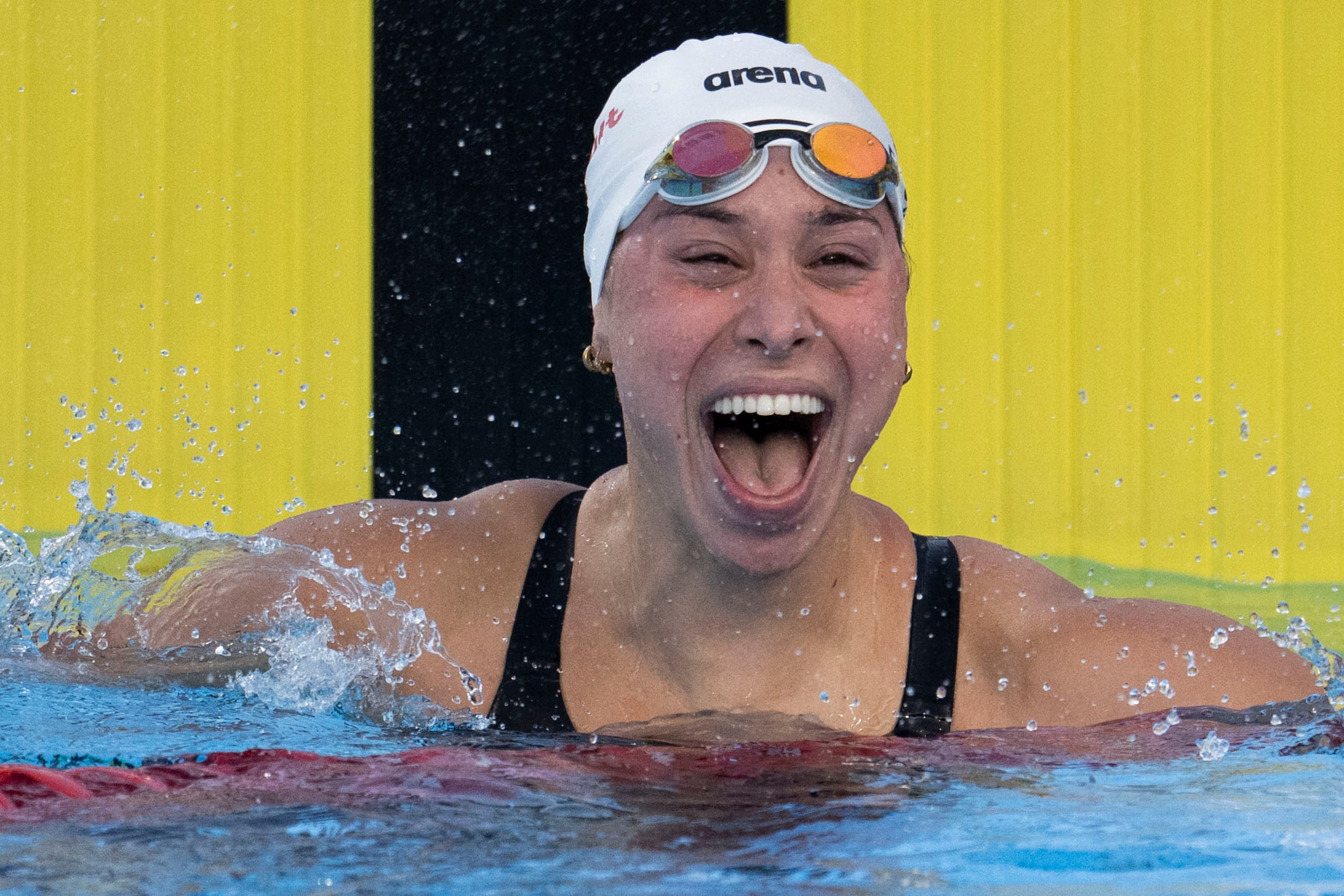 28 de julio de 2026. Santo Domingo,RD. MCD/DEPORTES. Torneo de natación de los Juegos Centroamericanos y del Caribe, Santo Domingo 2026, llevado a cabo en el Centro Olímpico Juan Pablo Duarte. En la foto Kristen Romano de Puerto Rico en los 100 metros estilo mariposa. FOTO POR: Enviado Especial/Carlos Rivera Giusti/GFR Media
Juegos Centroamericanos y del Caribe, Santo Domingo 2026, Natación