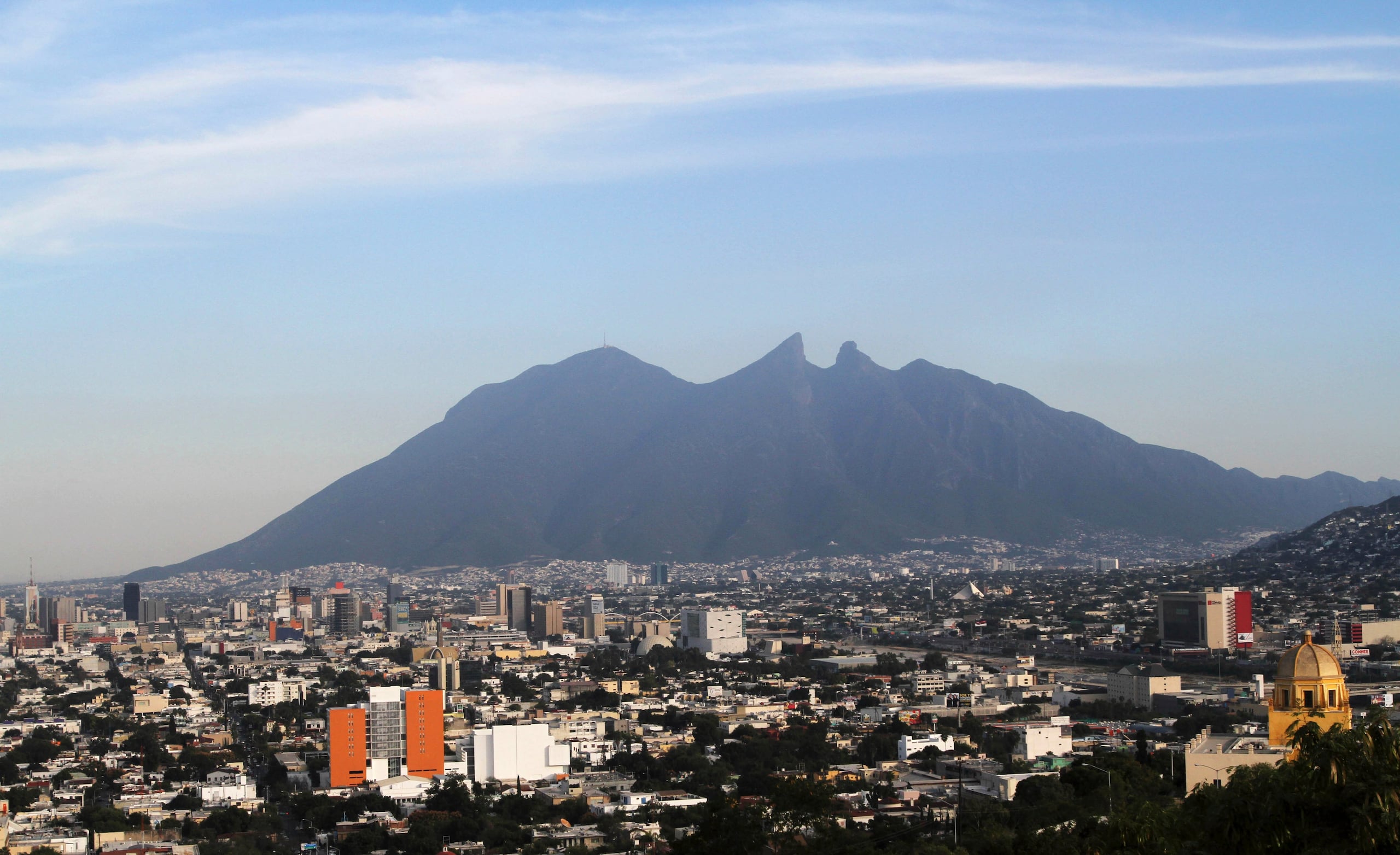 Vista de la ciudad de Monterrey, México.