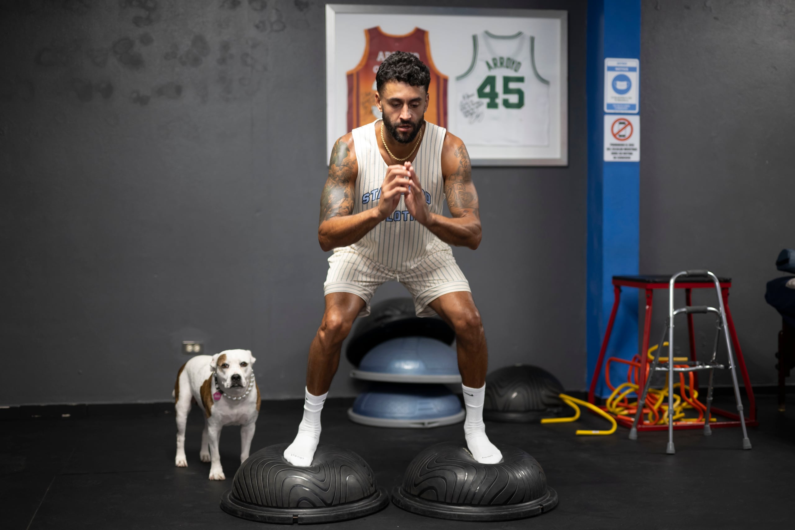 Javier Mojica entrenando para su regreso en el Centro ABS Athlete Basics & Specifics.