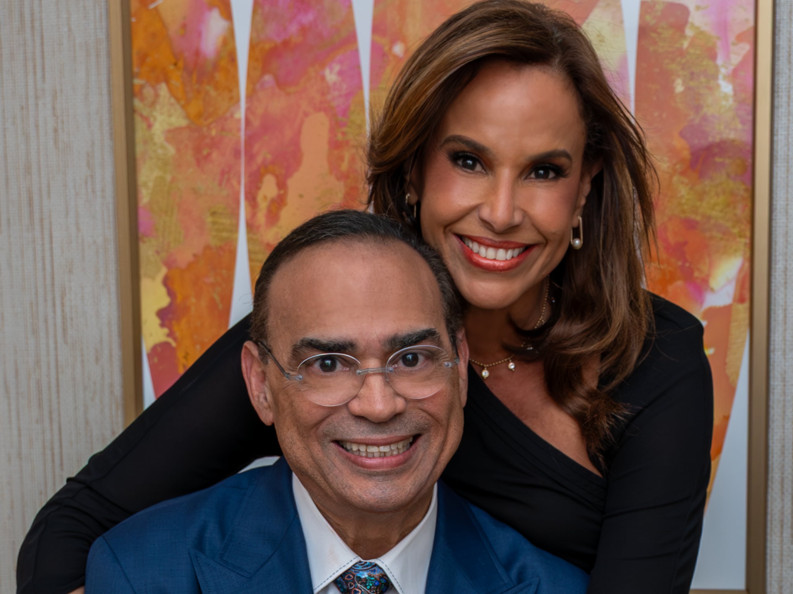Gilberto Santa Rosa y Alexandra Malagón (maquillaje de Alexandra: Gabriela Pazmino)