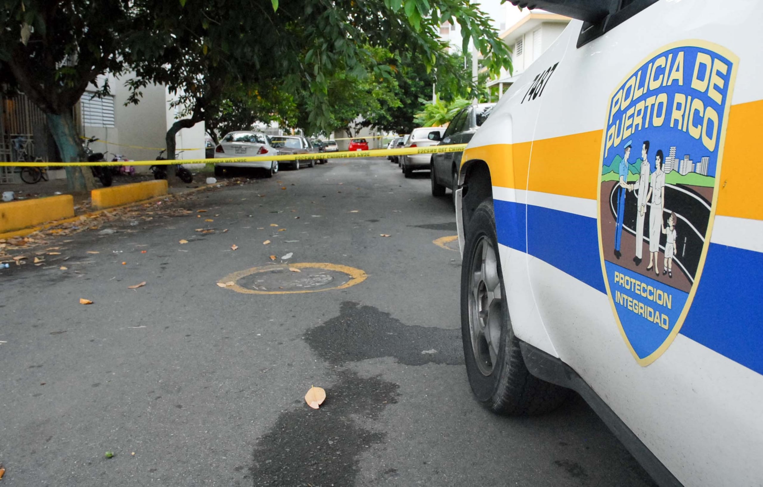 La Policía investiga la escena. (GFR Media)