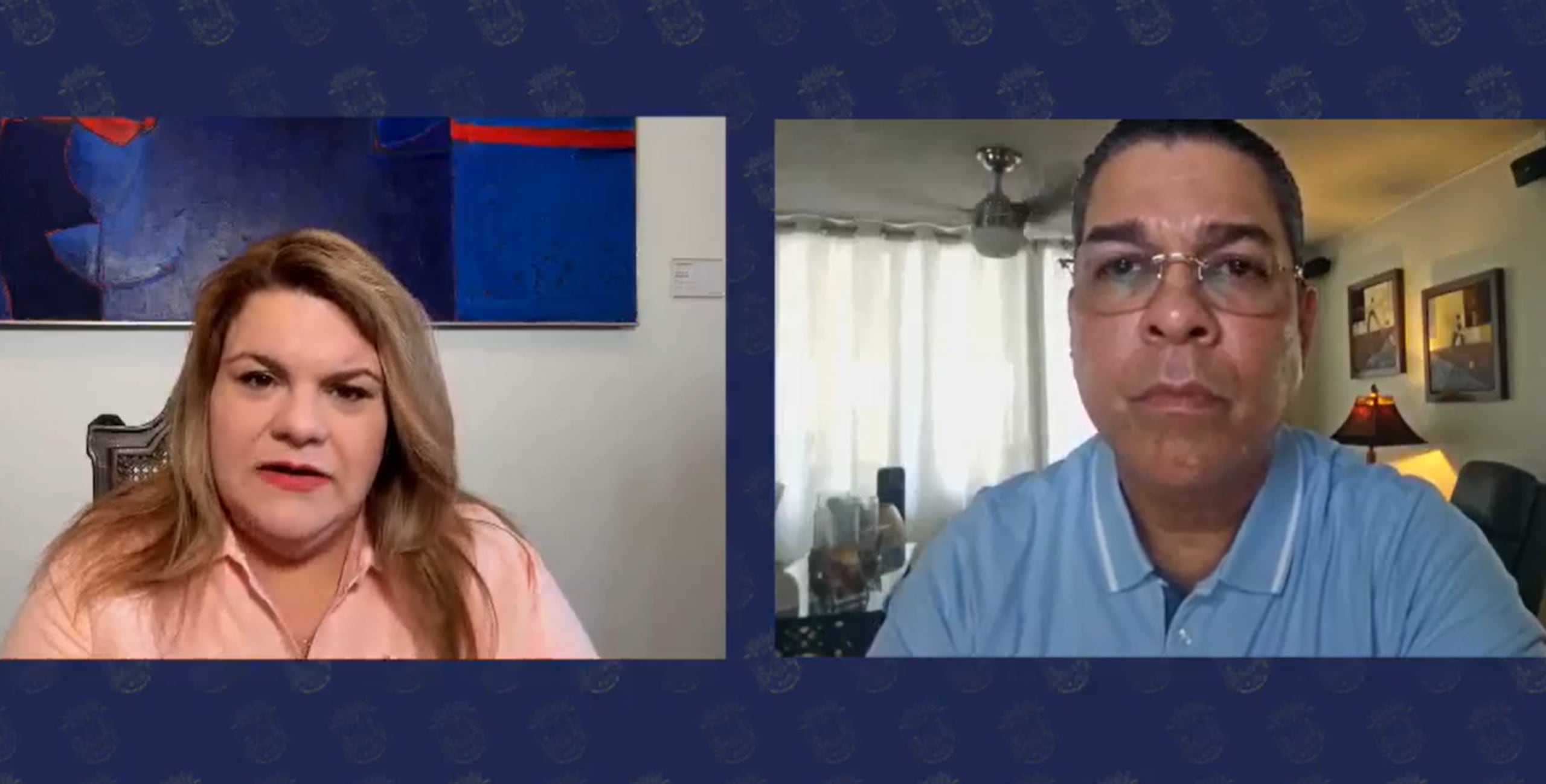 La gobernadora Jenniffer González realizó una transmisión por las redes sociales para hablar del apagón general.