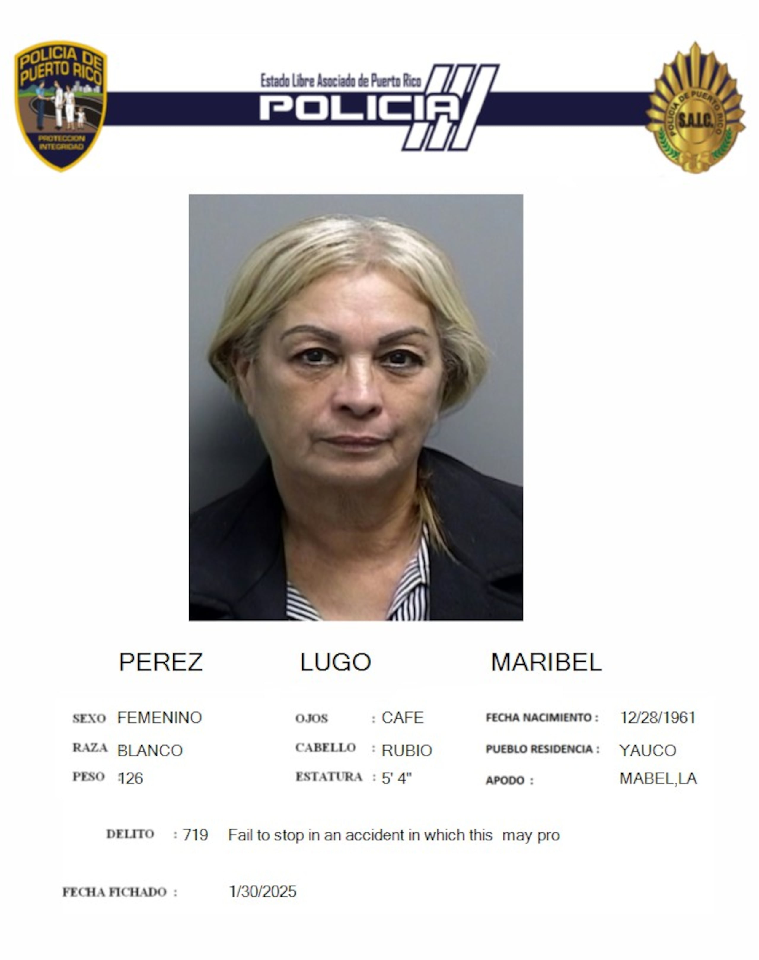 Maribel Pérez Lugo.