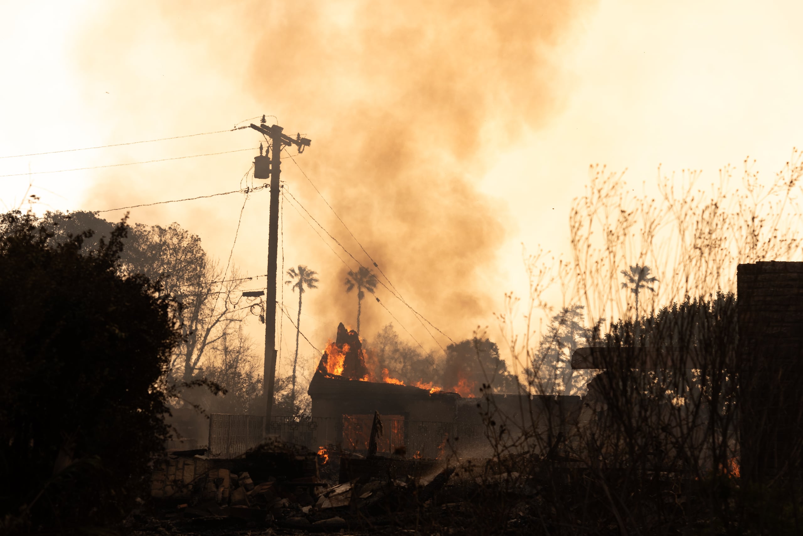 Fotografía de los incendios en Los Ángeles. (EFE/ Ana Milena Varón)