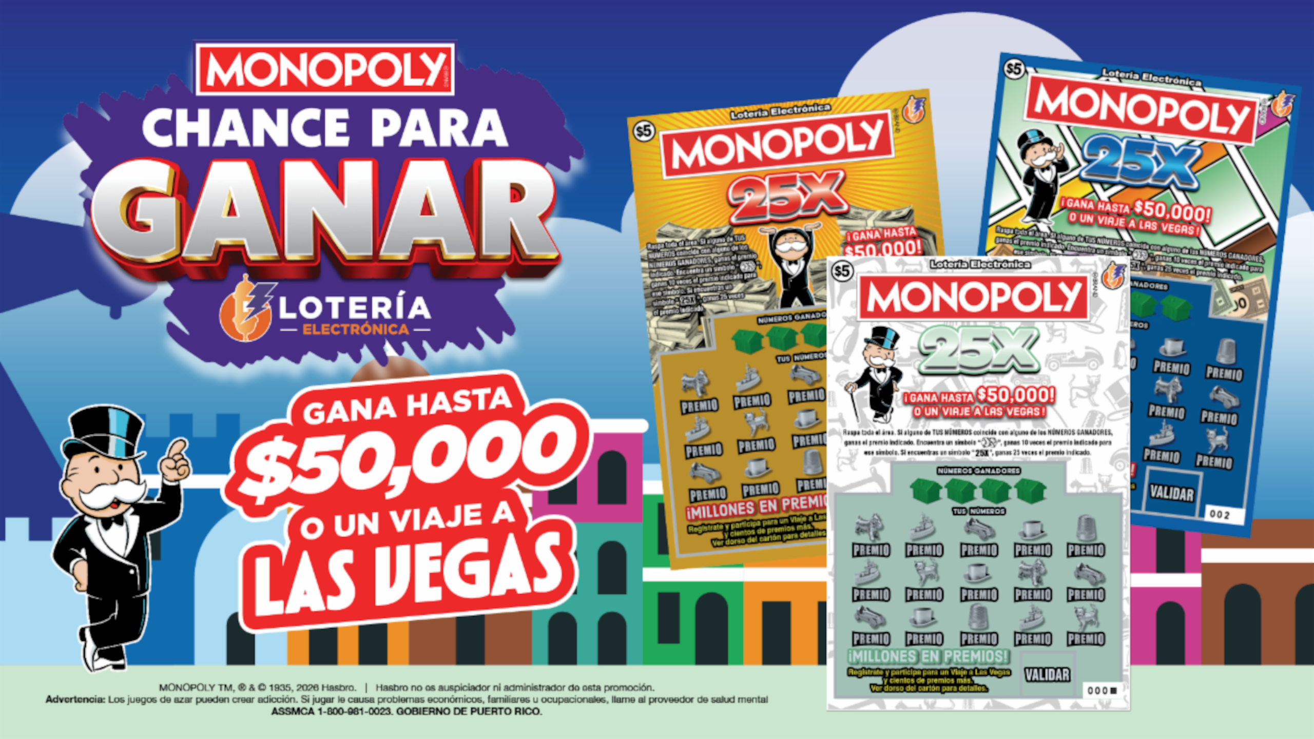 Promoción del nuevo juego de azar.