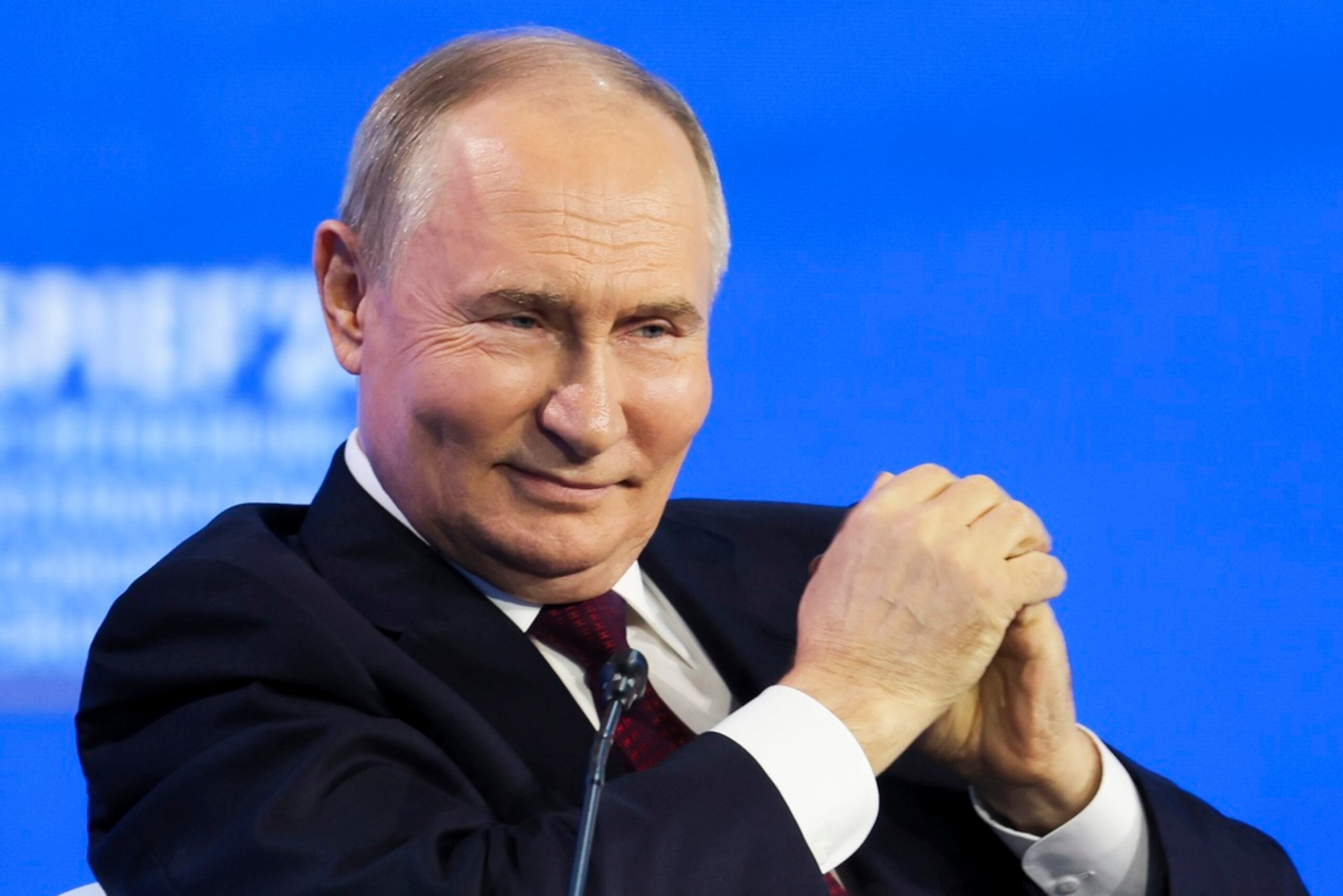 El presidente ruso habló este viernes en el Foro Económico Internacional de San Petersburgo, Rusia.